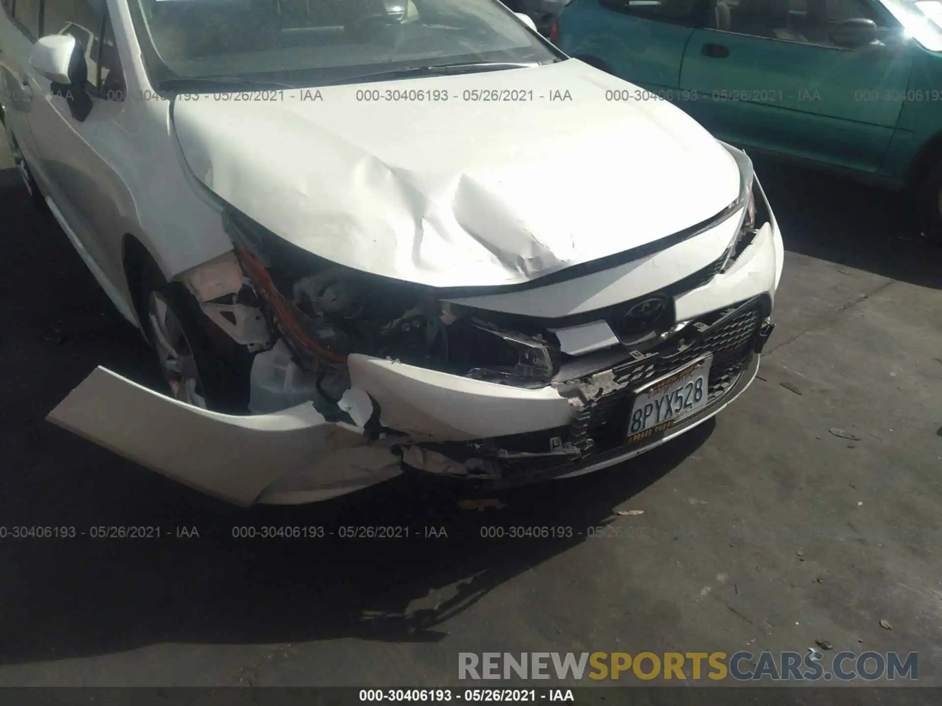 5 Photograph of a damaged car JTDEPRAE1LJ065261 TOYOTA COROLLA 2020