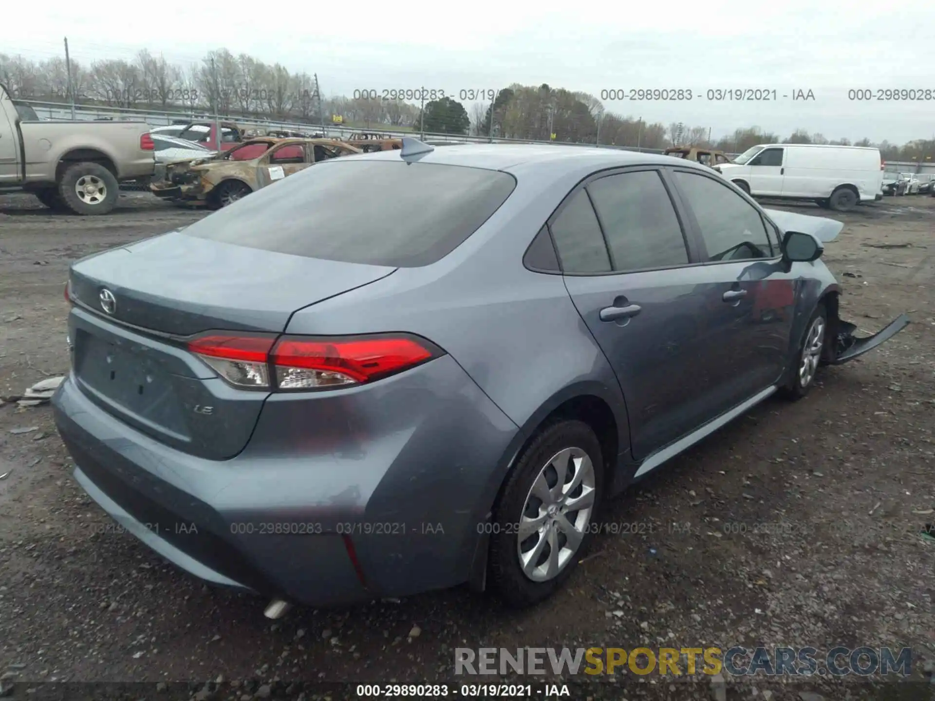 4 Photograph of a damaged car JTDEPRAE1LJ065616 TOYOTA COROLLA 2020