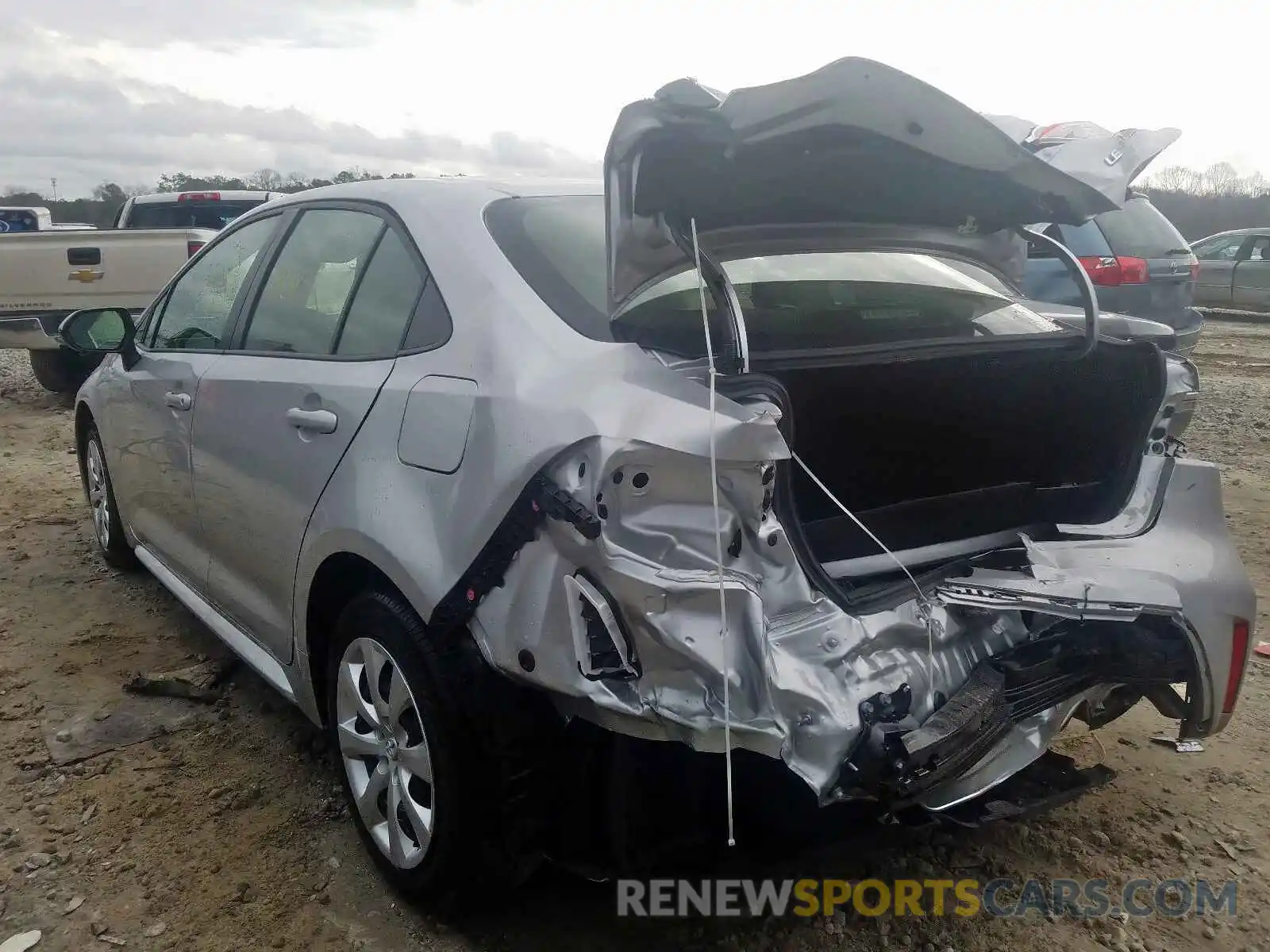 3 Photograph of a damaged car JTDEPRAE1LJ066037 TOYOTA COROLLA 2020