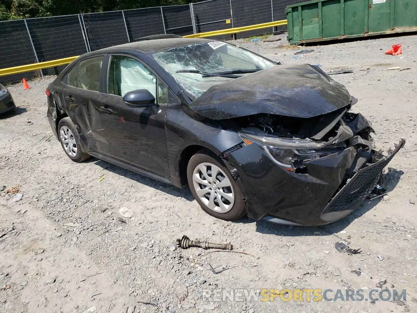 1 Photograph of a damaged car JTDEPRAE1LJ066247 TOYOTA COROLLA 2020