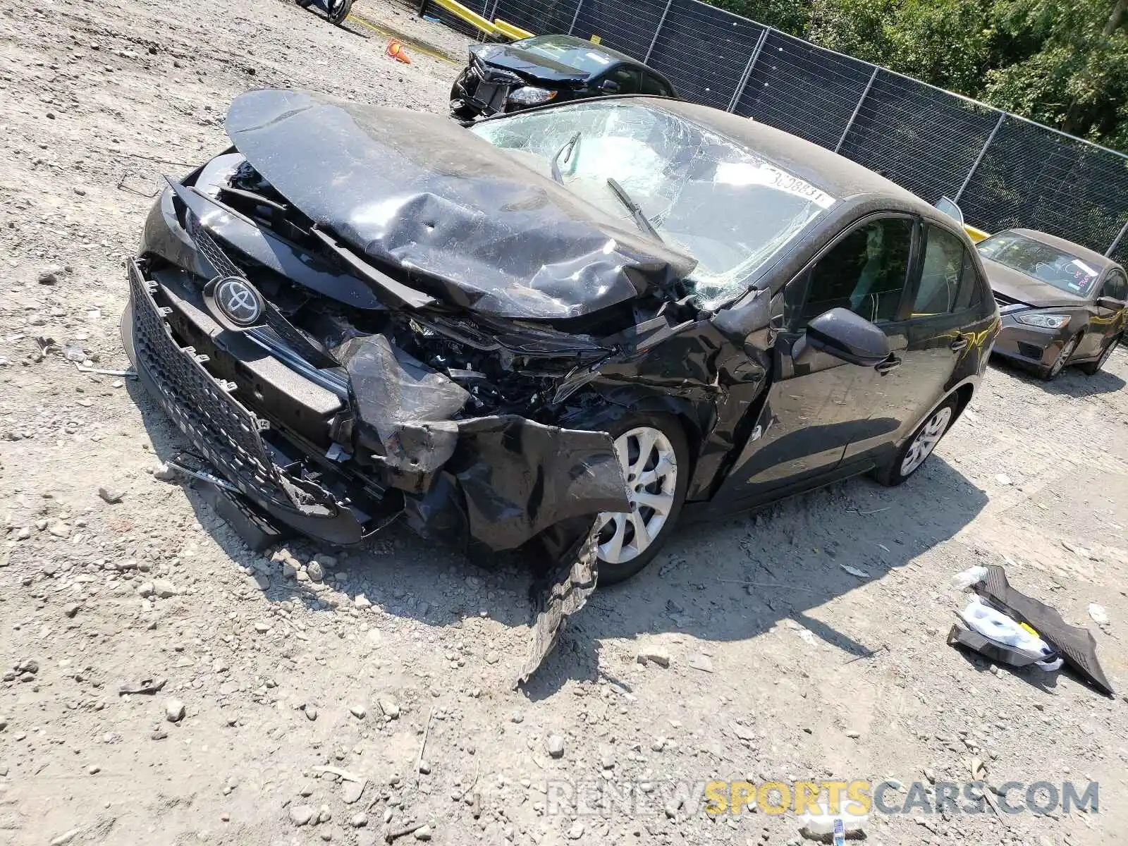 2 Photograph of a damaged car JTDEPRAE1LJ066247 TOYOTA COROLLA 2020