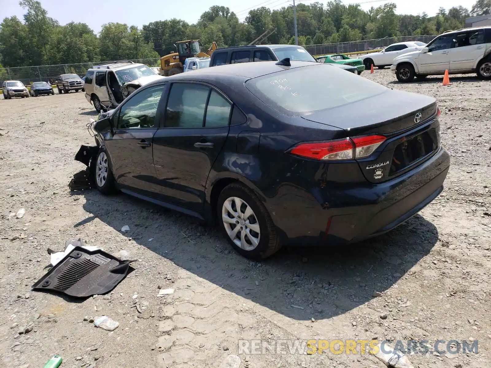 3 Photograph of a damaged car JTDEPRAE1LJ066247 TOYOTA COROLLA 2020