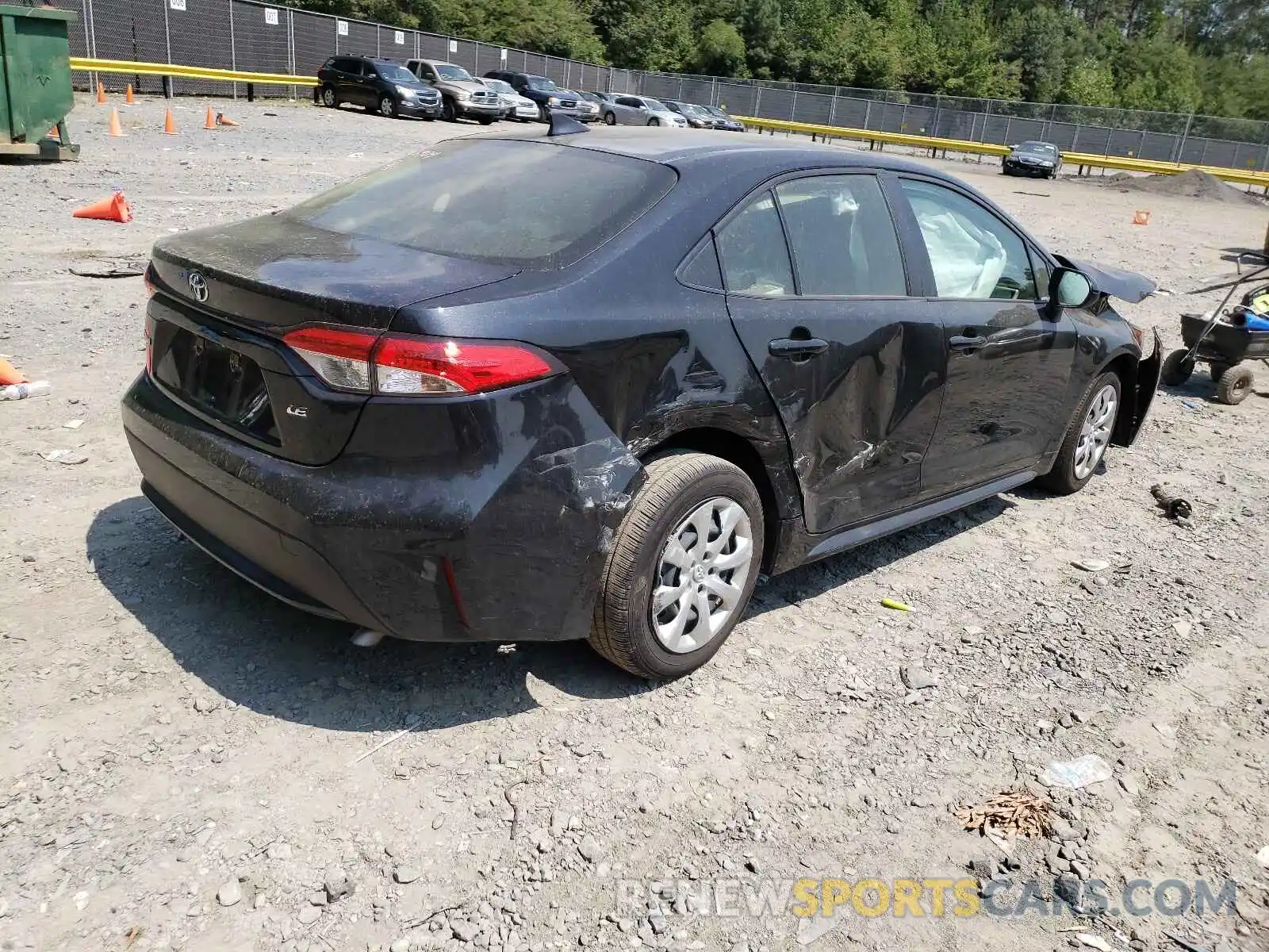 4 Photograph of a damaged car JTDEPRAE1LJ066247 TOYOTA COROLLA 2020