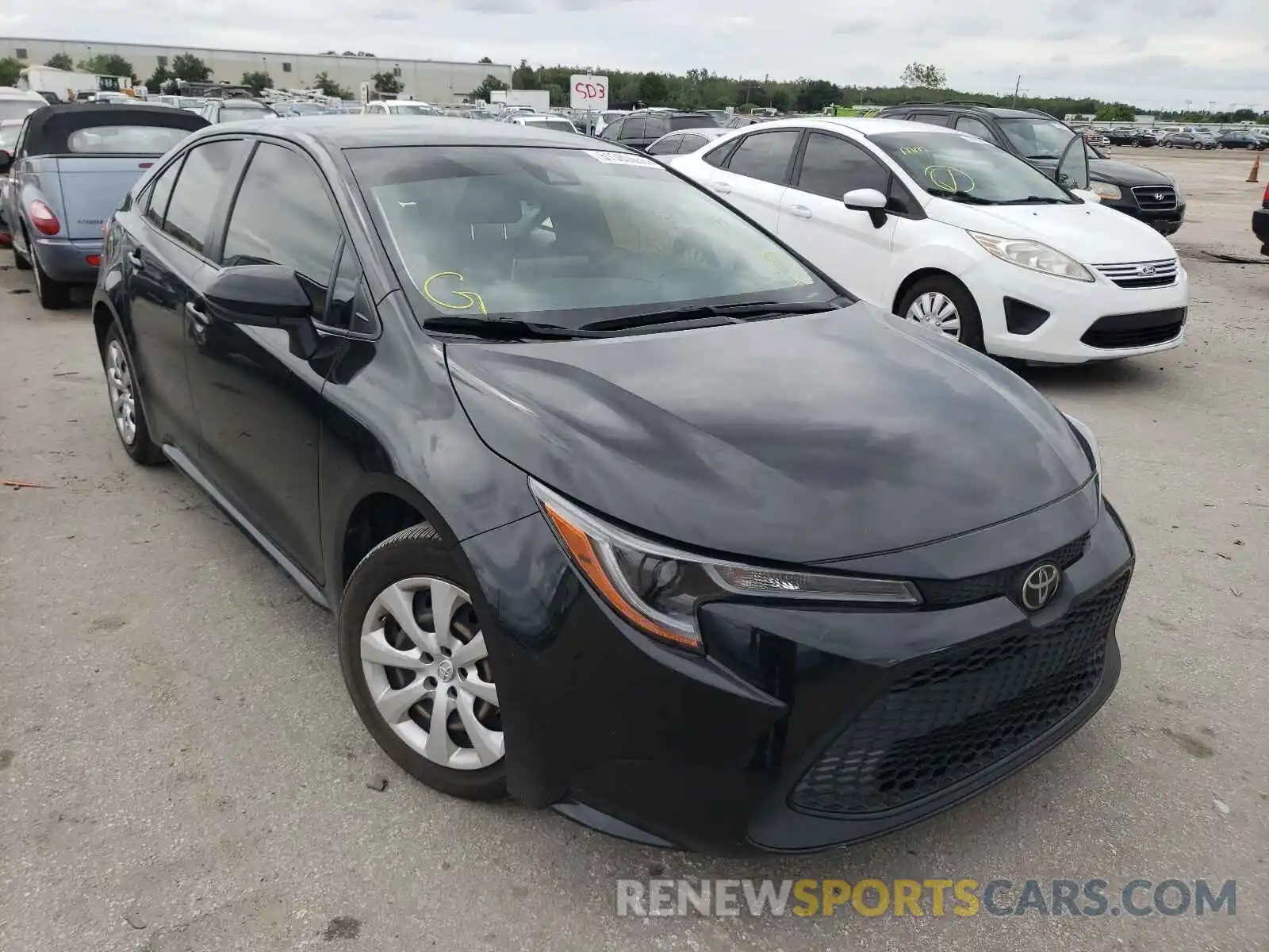 1 Photograph of a damaged car JTDEPRAE1LJ066295 TOYOTA COROLLA 2020