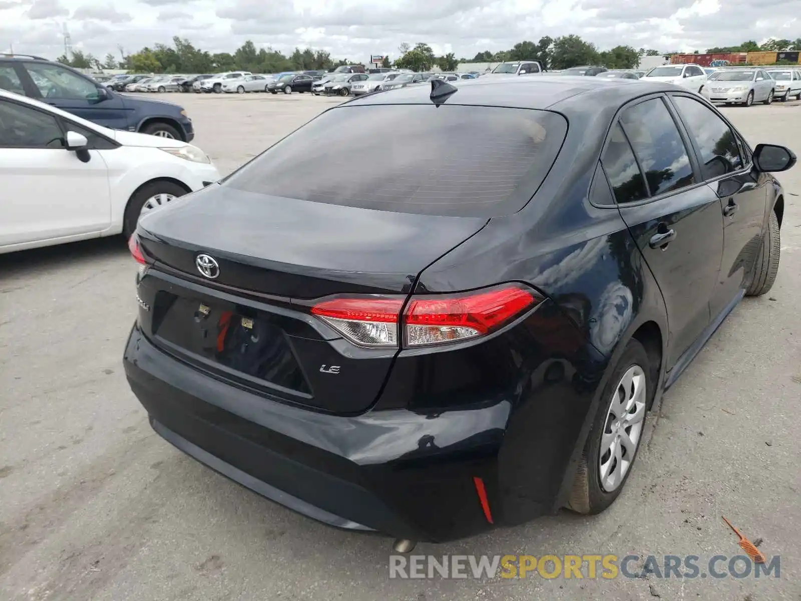 4 Photograph of a damaged car JTDEPRAE1LJ066295 TOYOTA COROLLA 2020