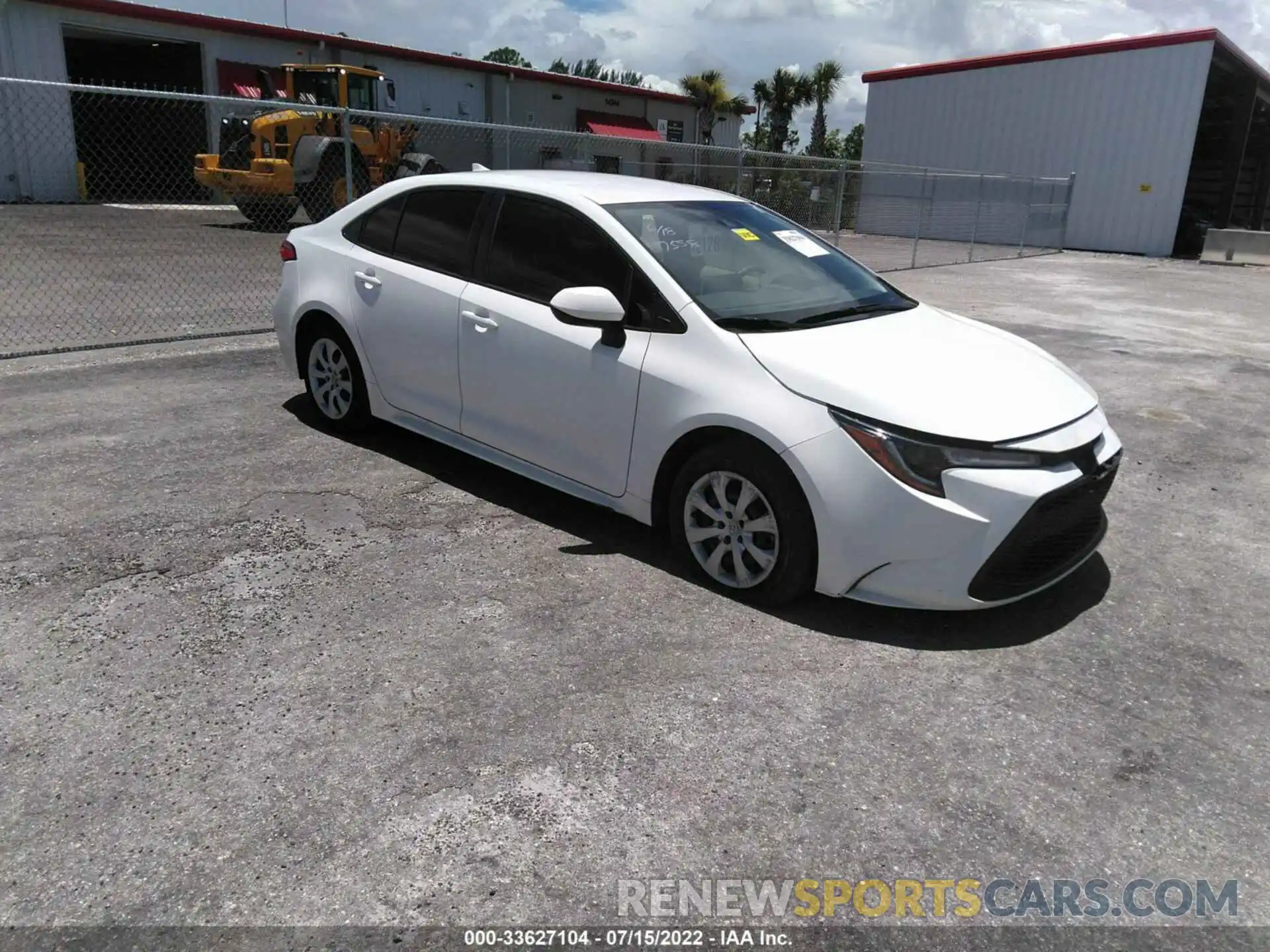 1 Photograph of a damaged car JTDEPRAE1LJ067558 TOYOTA COROLLA 2020