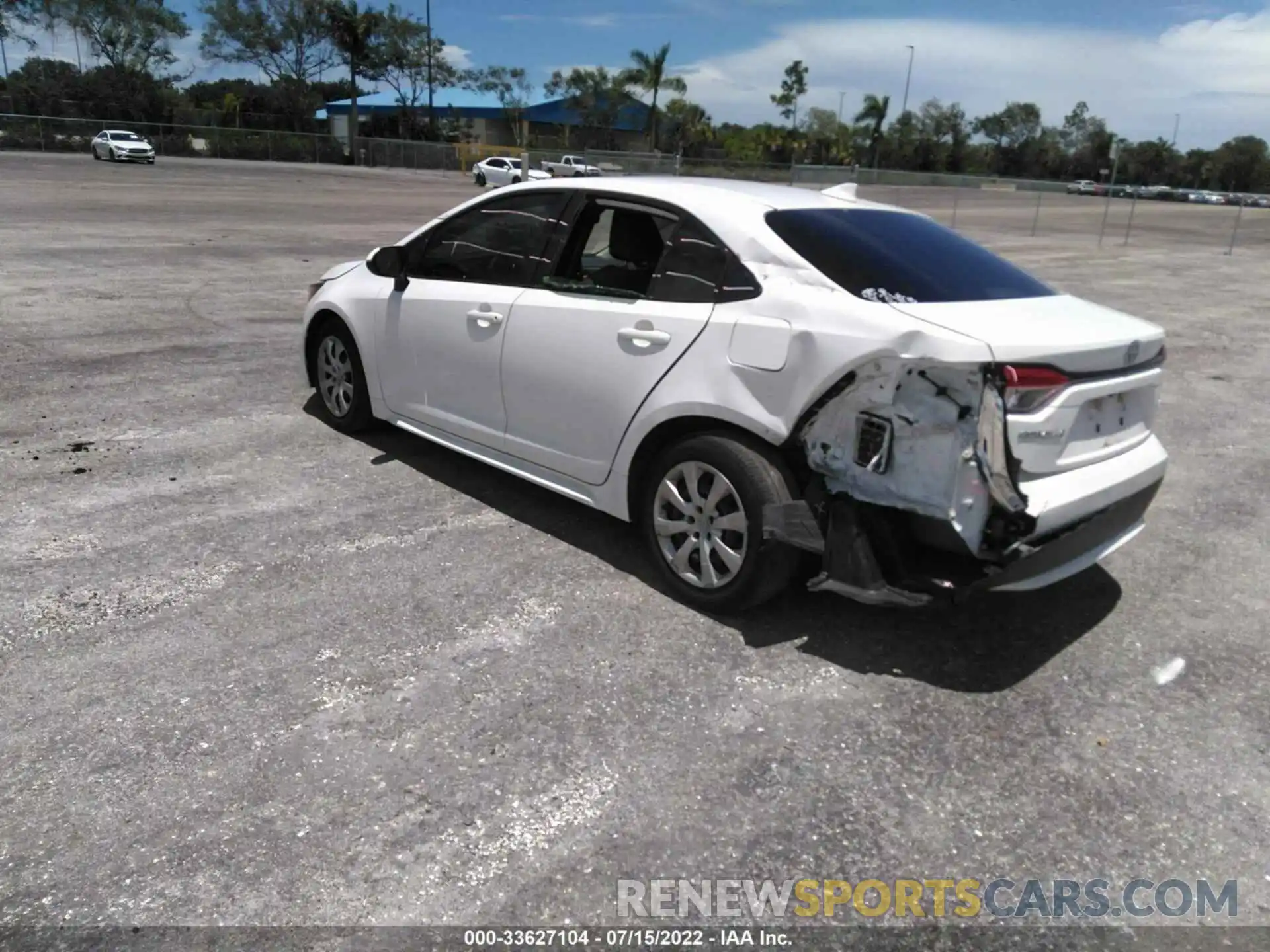 3 Photograph of a damaged car JTDEPRAE1LJ067558 TOYOTA COROLLA 2020