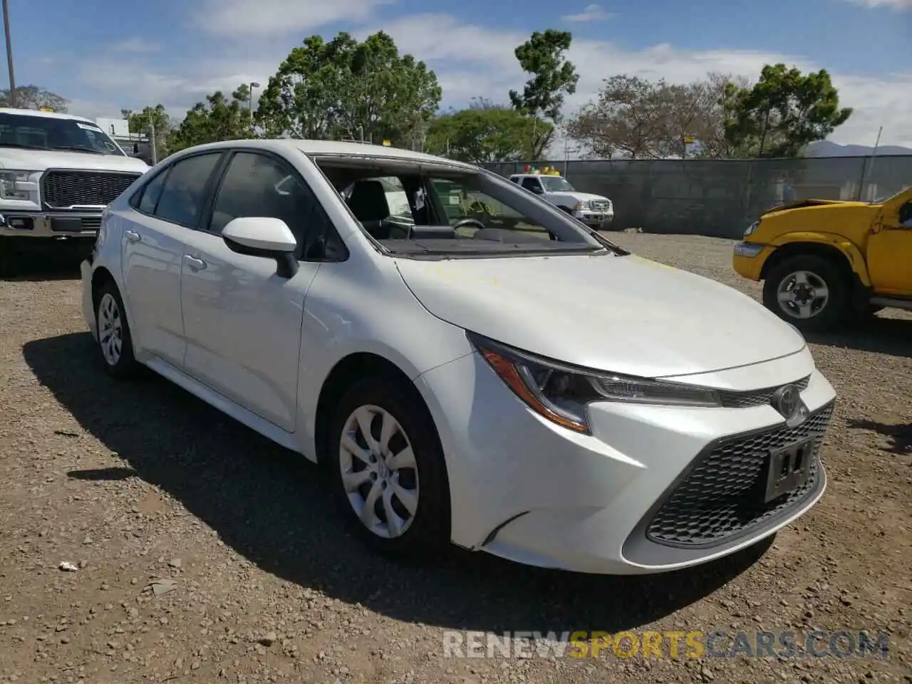 1 Photograph of a damaged car JTDEPRAE1LJ068323 TOYOTA COROLLA 2020