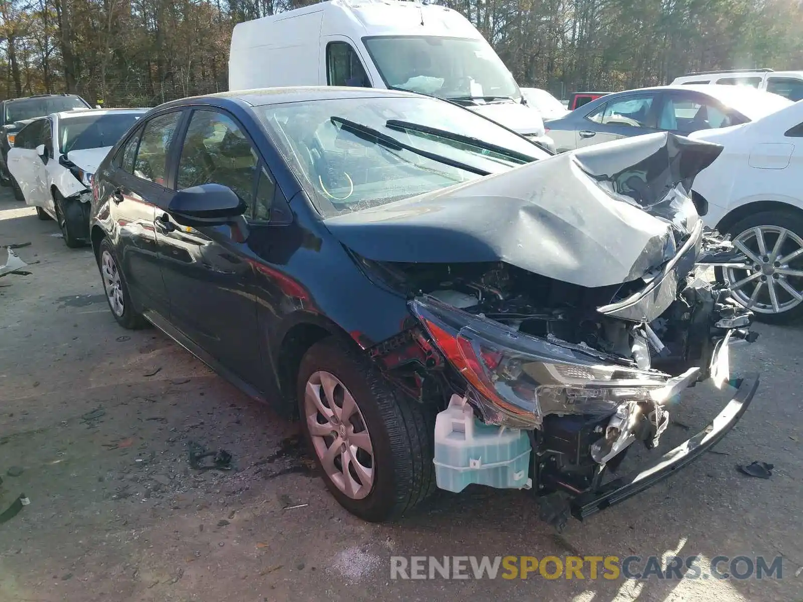 1 Photograph of a damaged car JTDEPRAE1LJ068340 TOYOTA COROLLA 2020