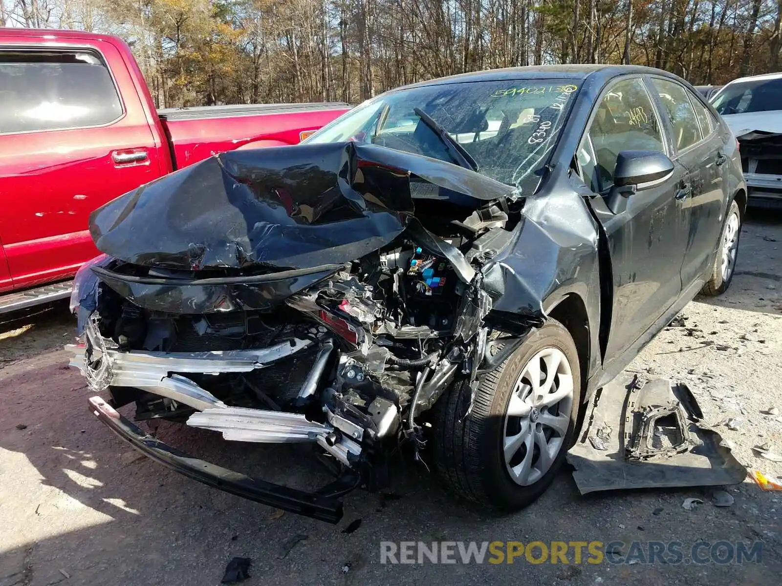 2 Photograph of a damaged car JTDEPRAE1LJ068340 TOYOTA COROLLA 2020