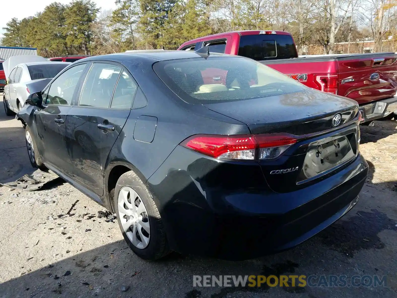 3 Photograph of a damaged car JTDEPRAE1LJ068340 TOYOTA COROLLA 2020