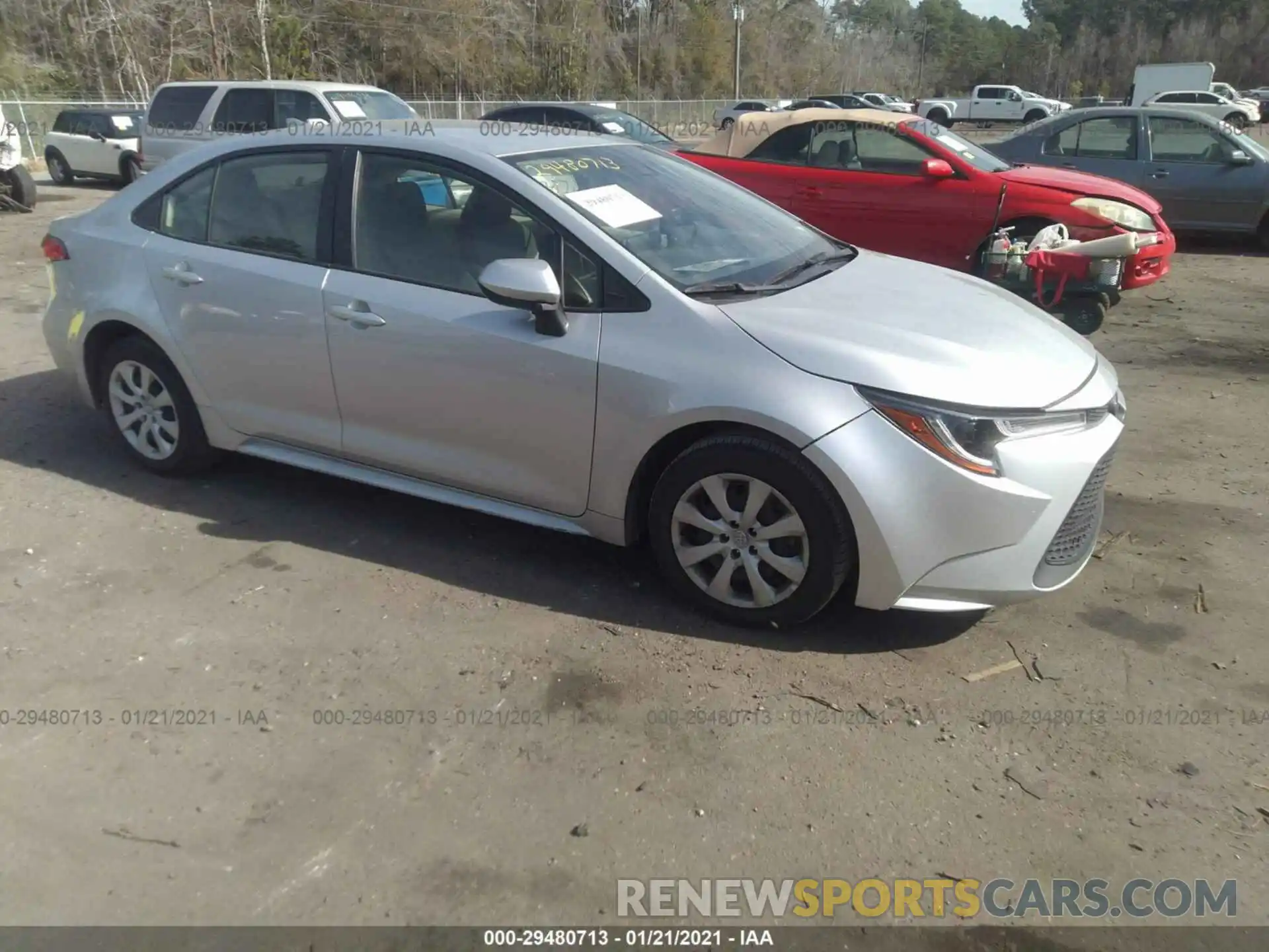 1 Photograph of a damaged car JTDEPRAE1LJ068998 TOYOTA COROLLA 2020