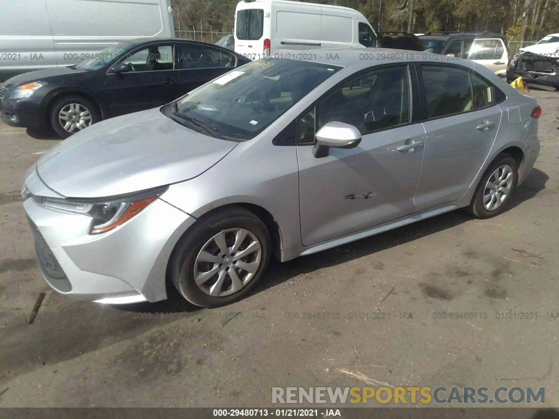 2 Photograph of a damaged car JTDEPRAE1LJ068998 TOYOTA COROLLA 2020