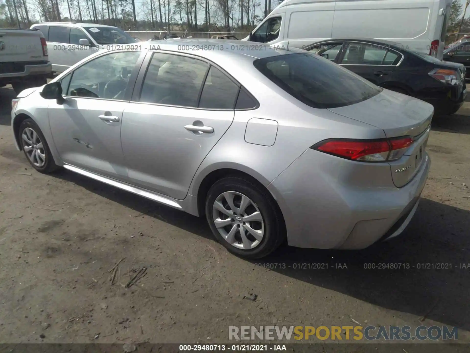 3 Photograph of a damaged car JTDEPRAE1LJ068998 TOYOTA COROLLA 2020