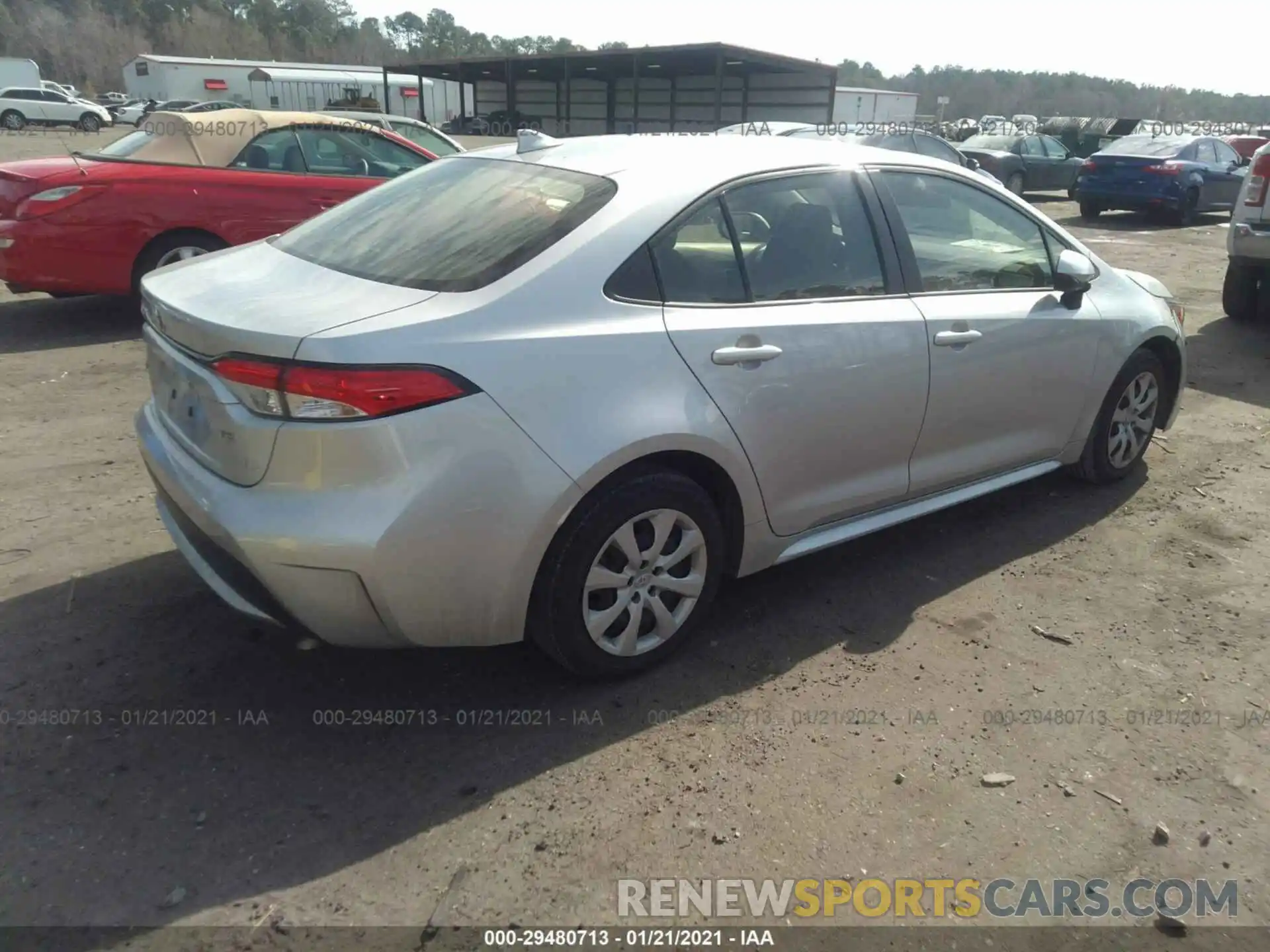 4 Photograph of a damaged car JTDEPRAE1LJ068998 TOYOTA COROLLA 2020