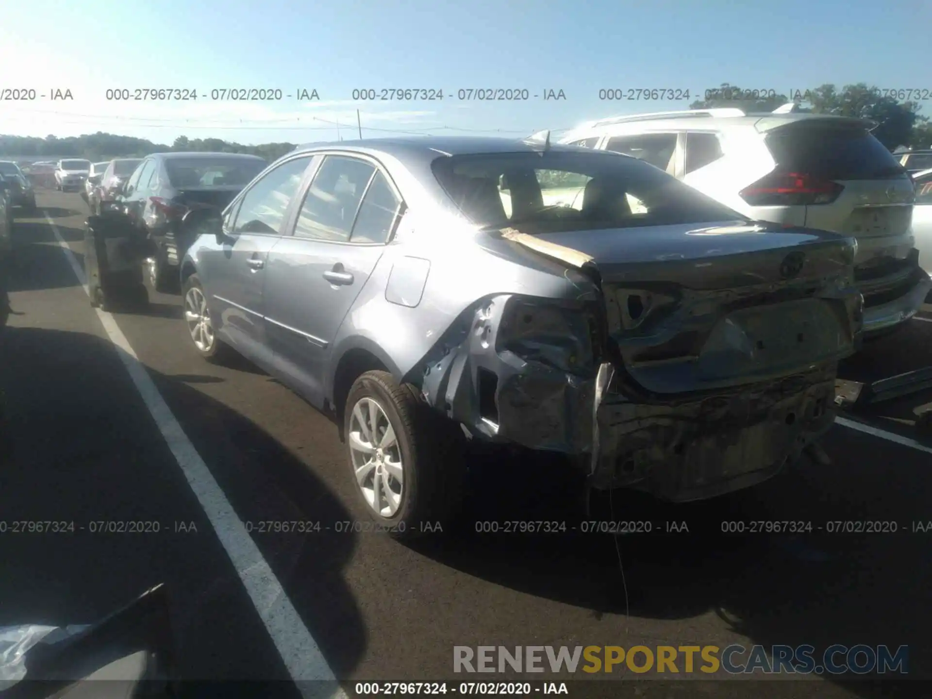 3 Photograph of a damaged car JTDEPRAE1LJ069147 TOYOTA COROLLA 2020