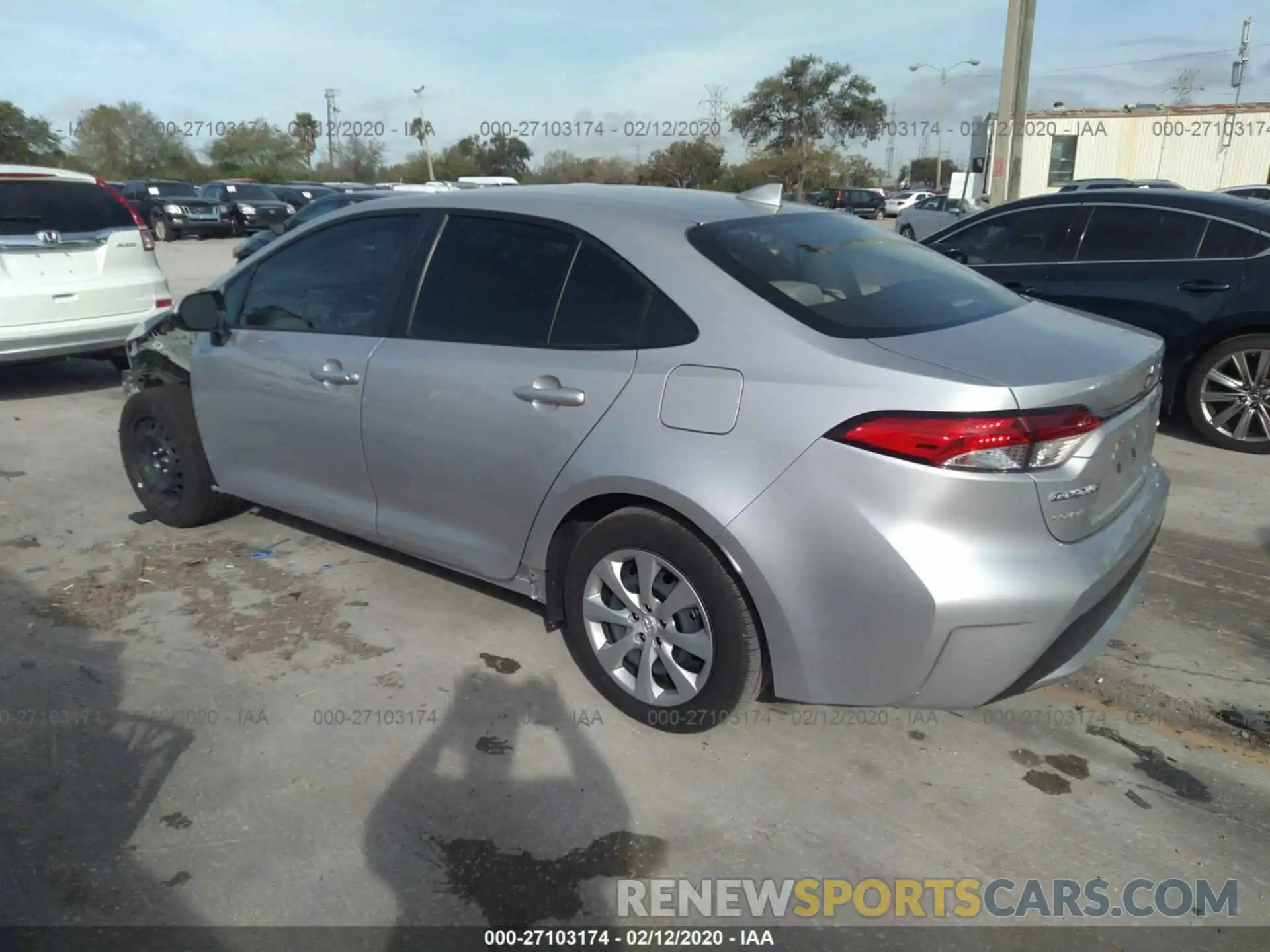 3 Photograph of a damaged car JTDEPRAE1LJ070041 TOYOTA COROLLA 2020