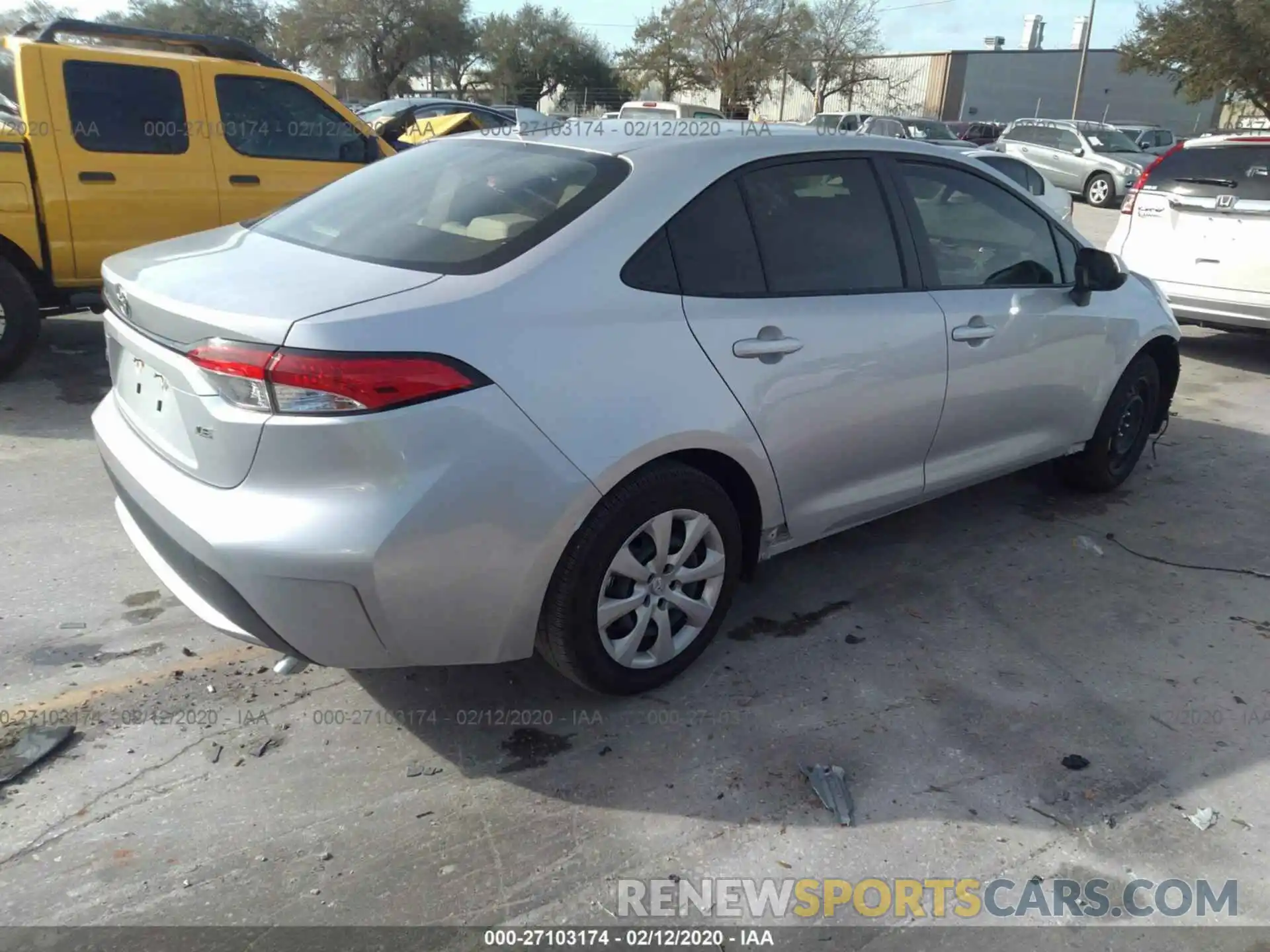 4 Photograph of a damaged car JTDEPRAE1LJ070041 TOYOTA COROLLA 2020