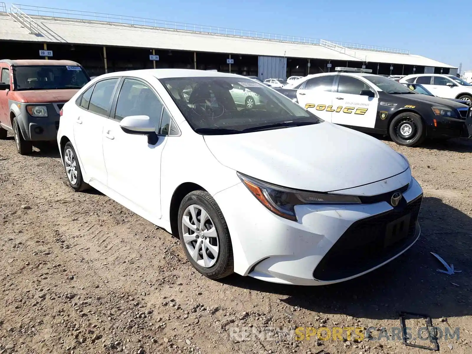 1 Photograph of a damaged car JTDEPRAE1LJ070220 TOYOTA COROLLA 2020