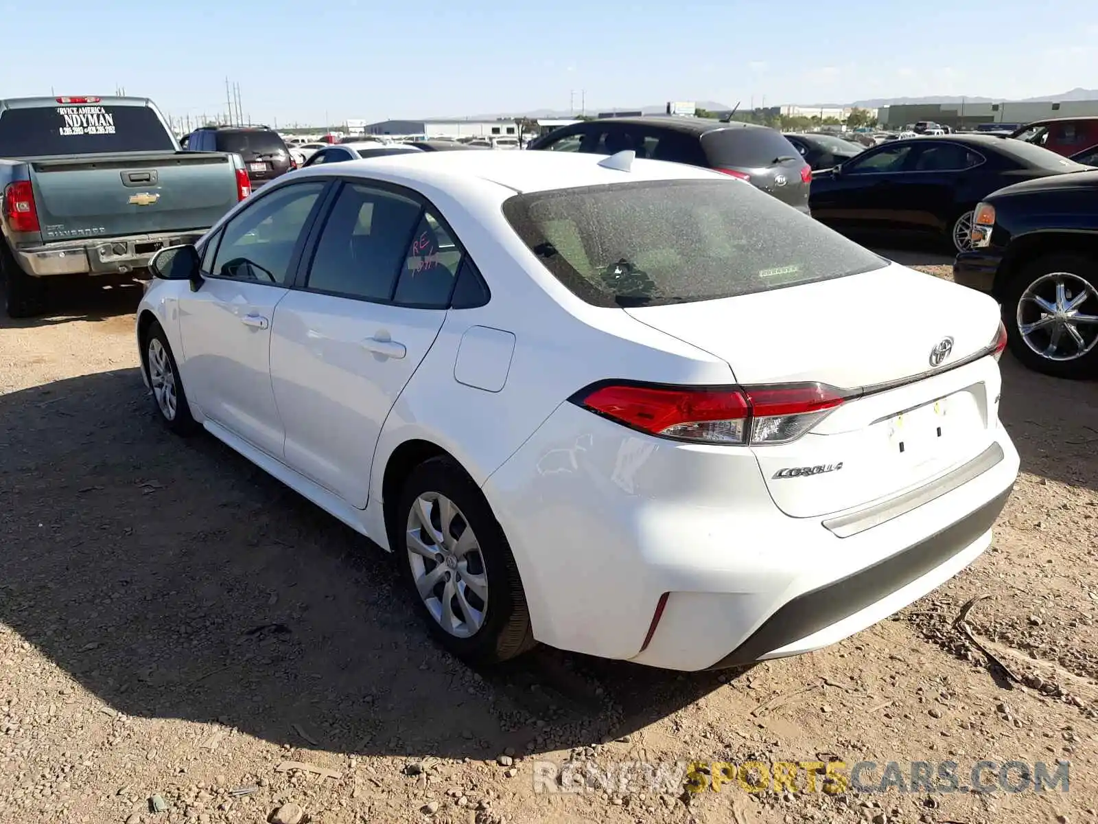 3 Photograph of a damaged car JTDEPRAE1LJ070220 TOYOTA COROLLA 2020