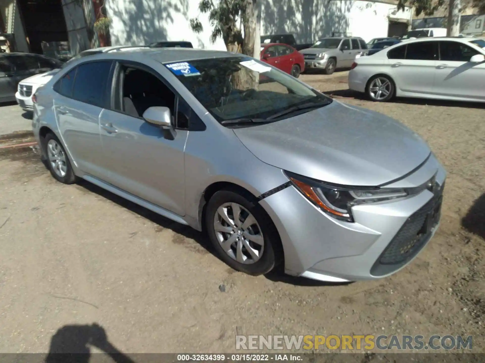 1 Photograph of a damaged car JTDEPRAE1LJ070914 TOYOTA COROLLA 2020