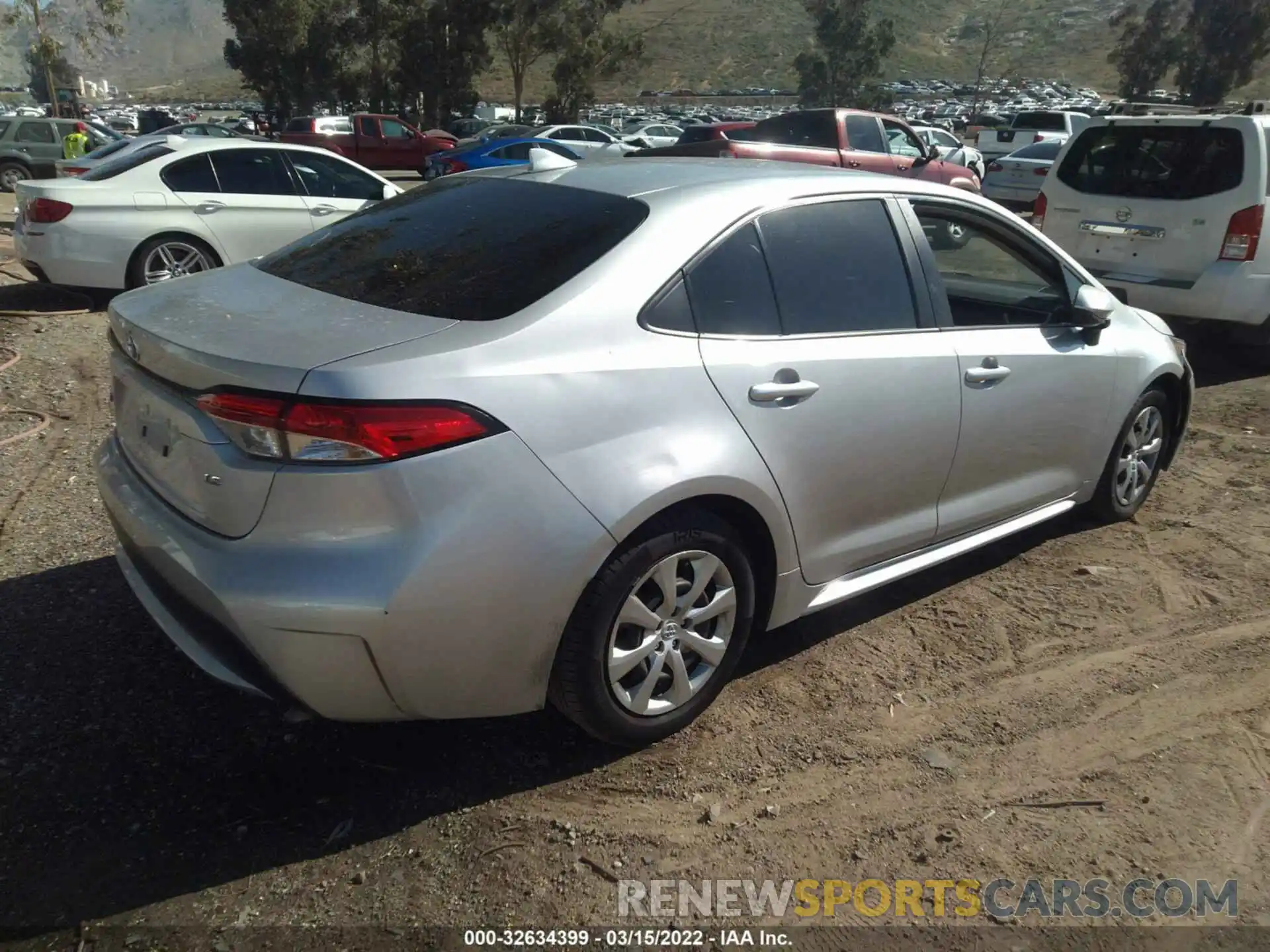 4 Photograph of a damaged car JTDEPRAE1LJ070914 TOYOTA COROLLA 2020