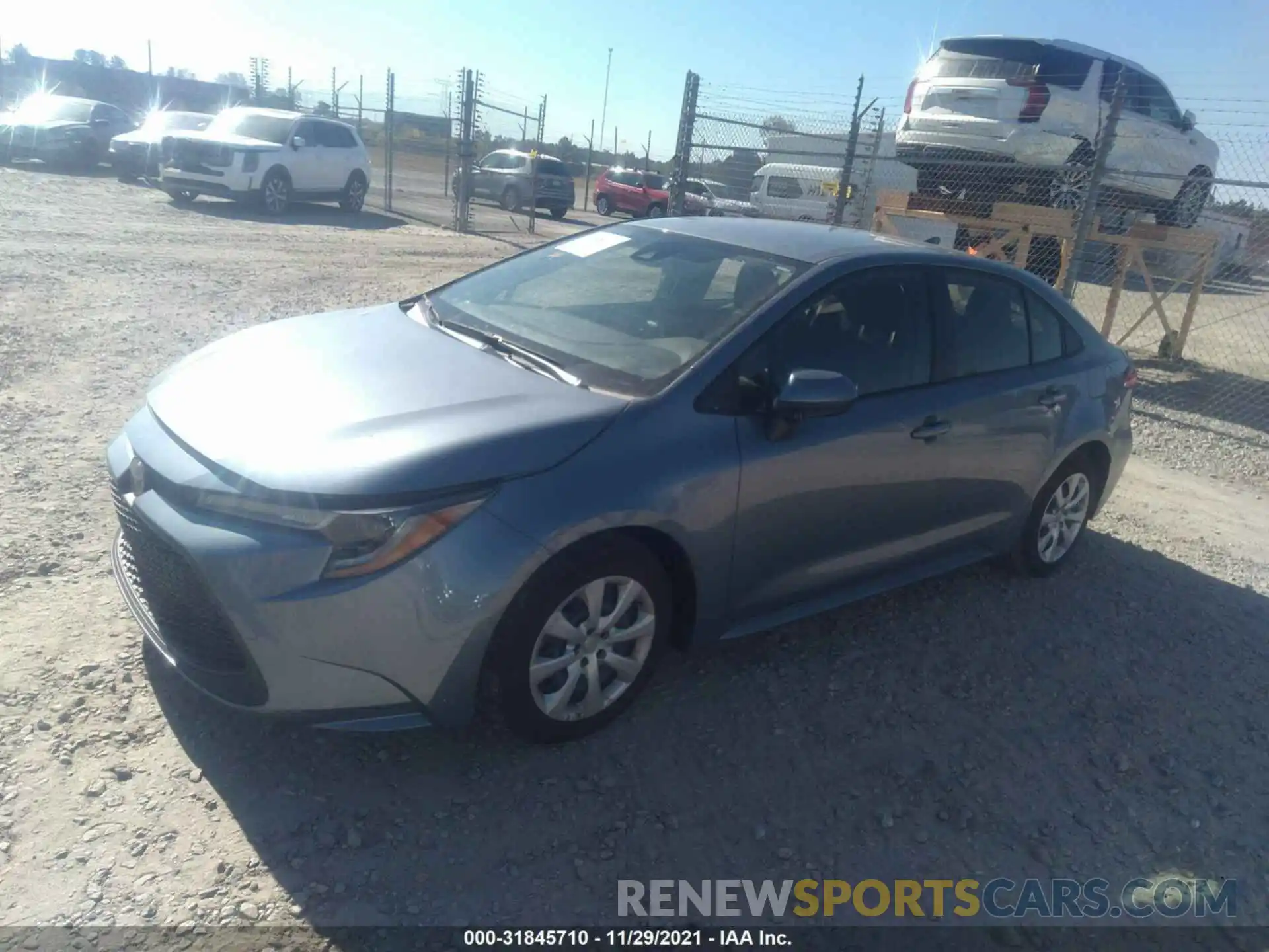 2 Photograph of a damaged car JTDEPRAE1LJ070993 TOYOTA COROLLA 2020