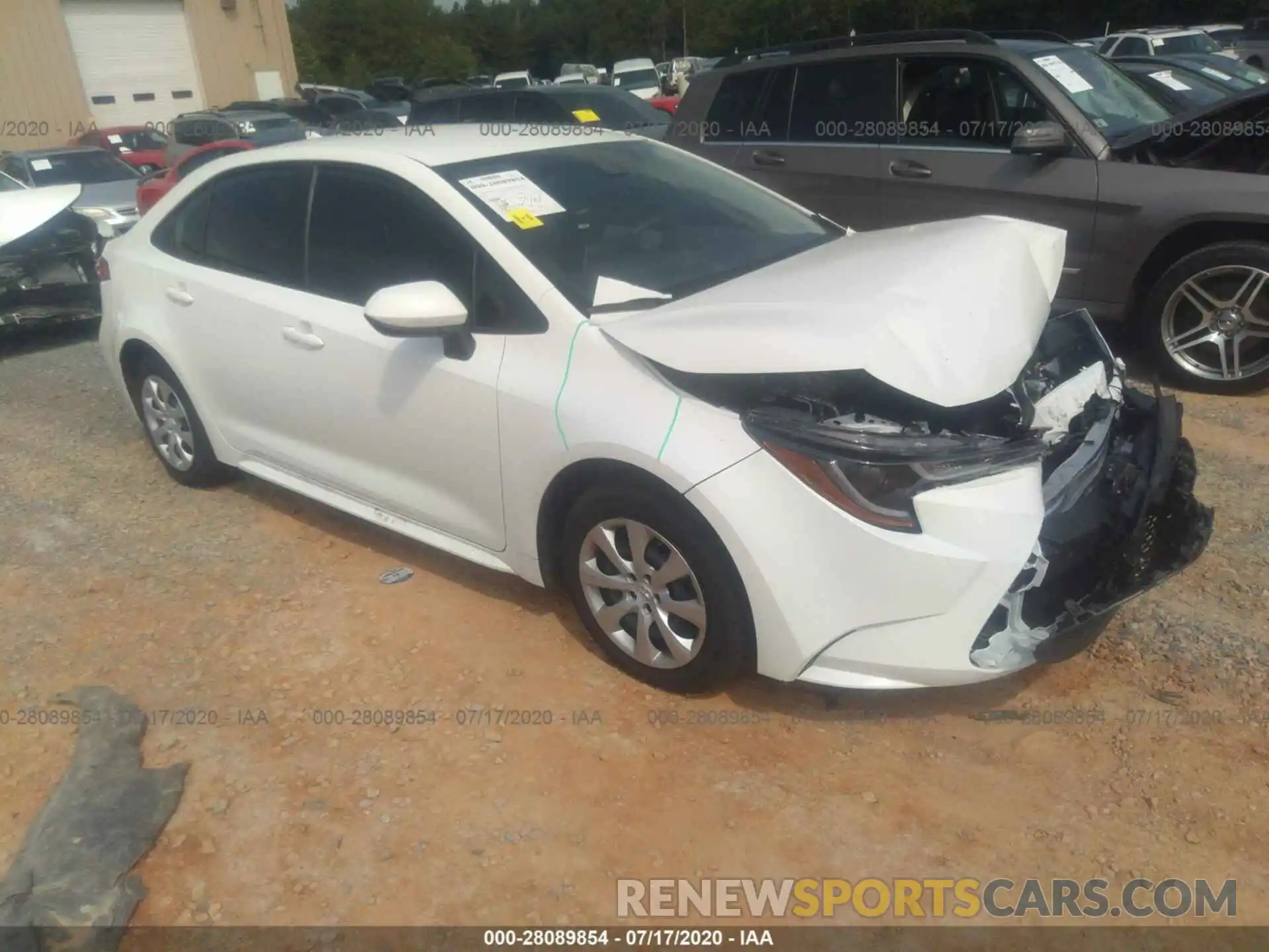 1 Photograph of a damaged car JTDEPRAE1LJ071058 TOYOTA COROLLA 2020