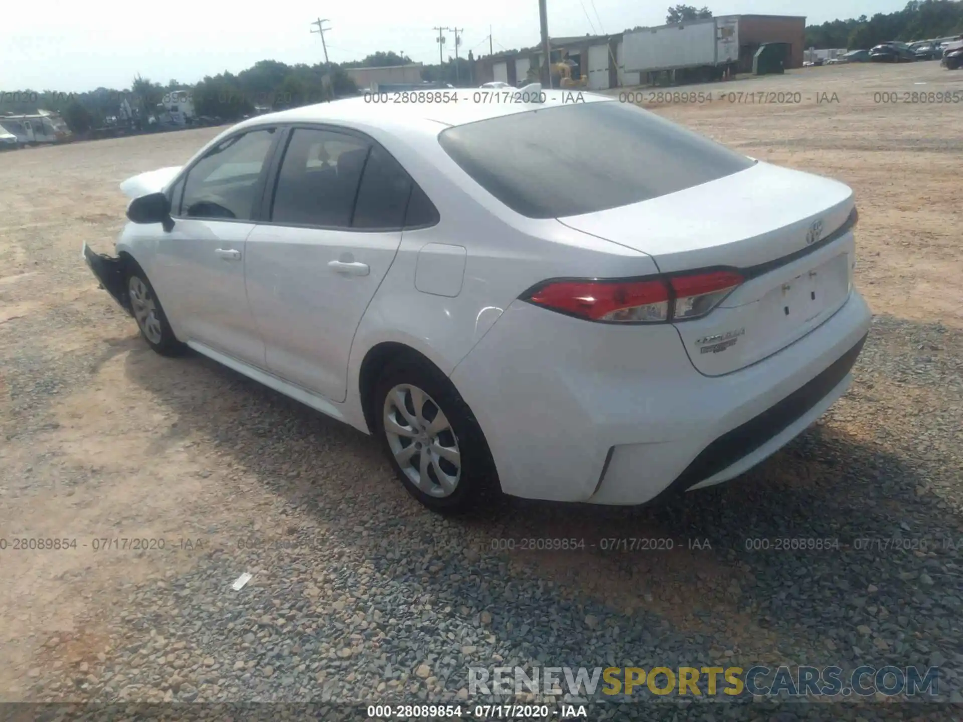 3 Photograph of a damaged car JTDEPRAE1LJ071058 TOYOTA COROLLA 2020