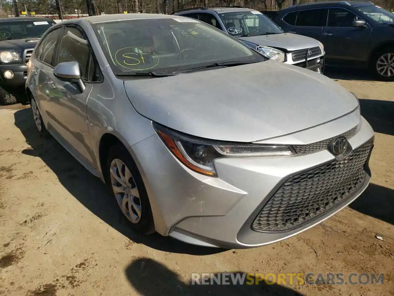 1 Photograph of a damaged car JTDEPRAE1LJ071089 TOYOTA COROLLA 2020