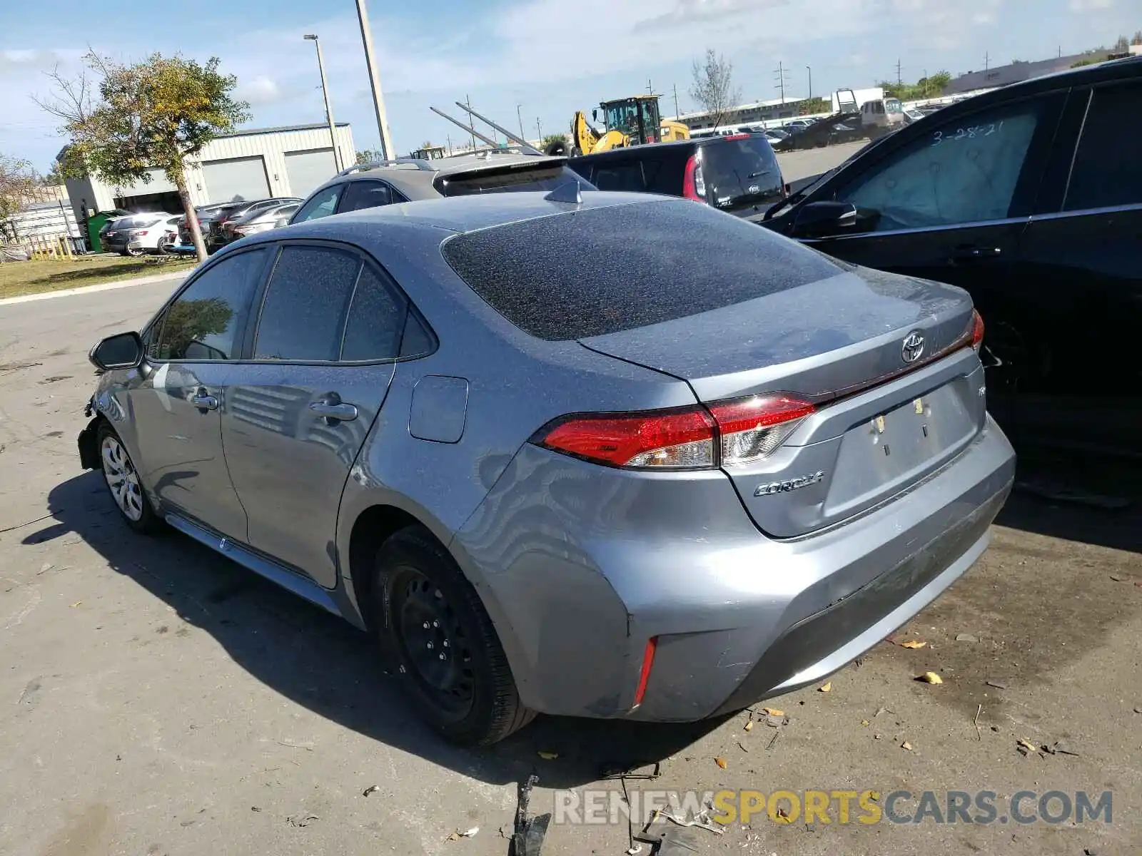 3 Photograph of a damaged car JTDEPRAE1LJ072243 TOYOTA COROLLA 2020