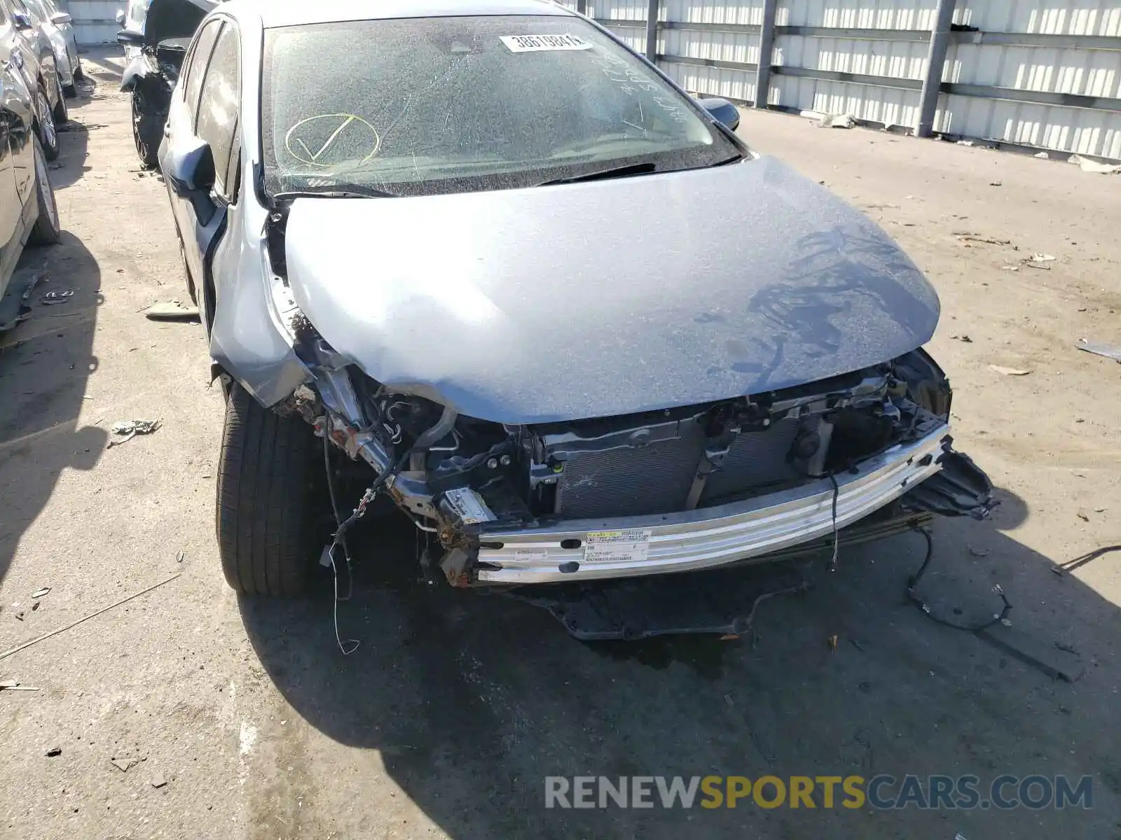 9 Photograph of a damaged car JTDEPRAE1LJ072243 TOYOTA COROLLA 2020