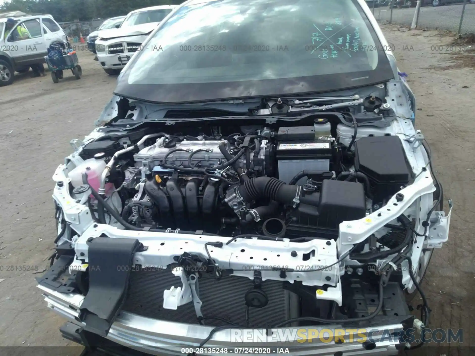 10 Photograph of a damaged car JTDEPRAE1LJ072260 TOYOTA COROLLA 2020