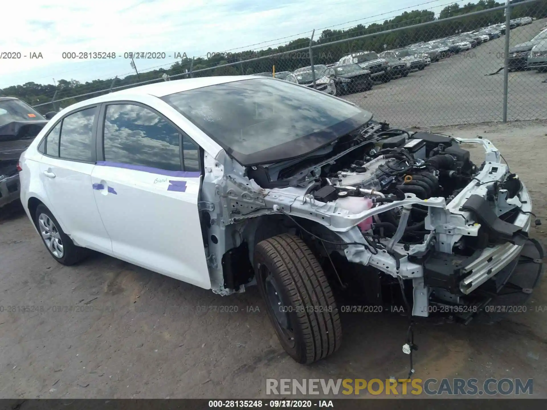 12 Photograph of a damaged car JTDEPRAE1LJ072260 TOYOTA COROLLA 2020