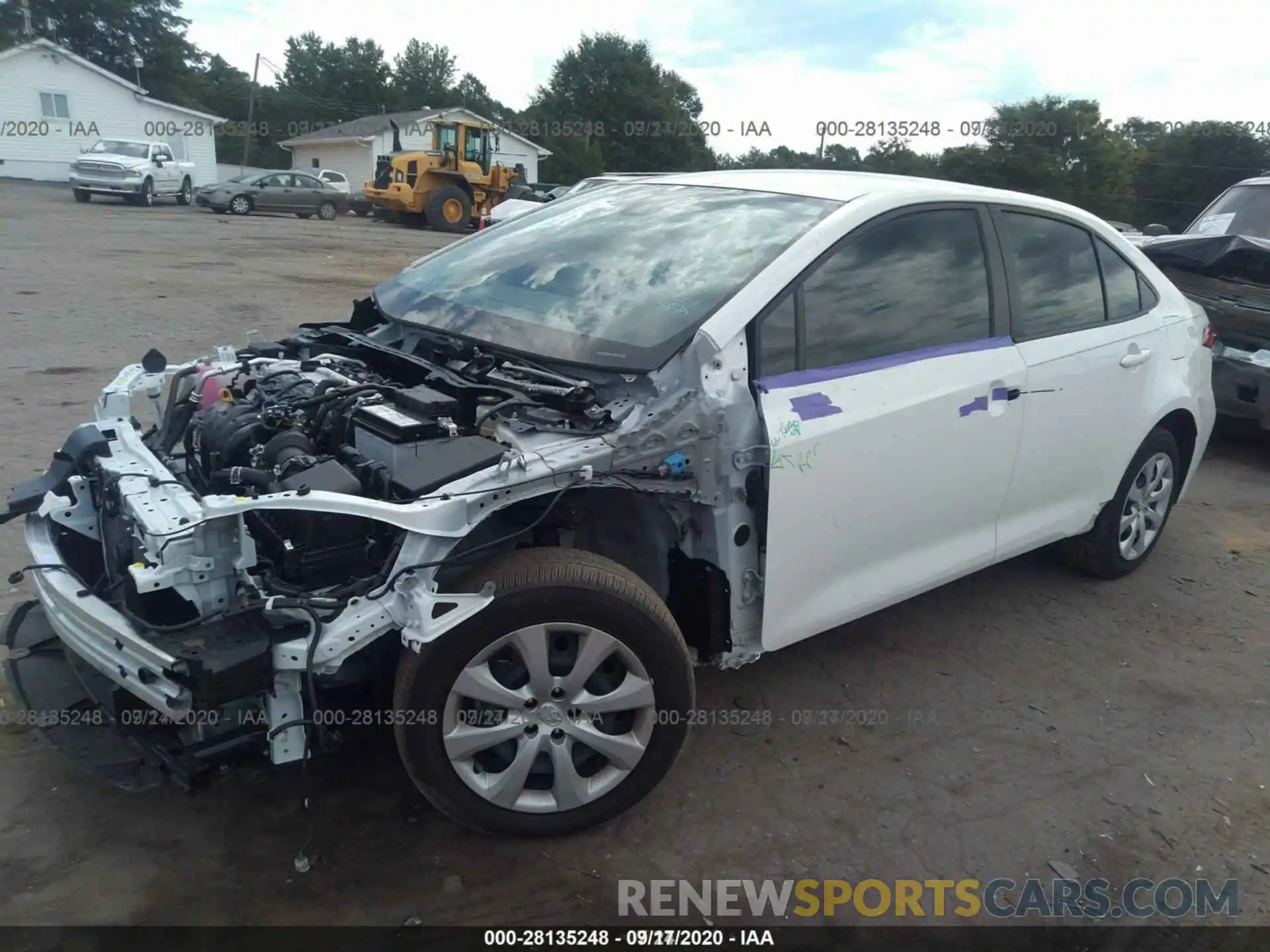 13 Photograph of a damaged car JTDEPRAE1LJ072260 TOYOTA COROLLA 2020