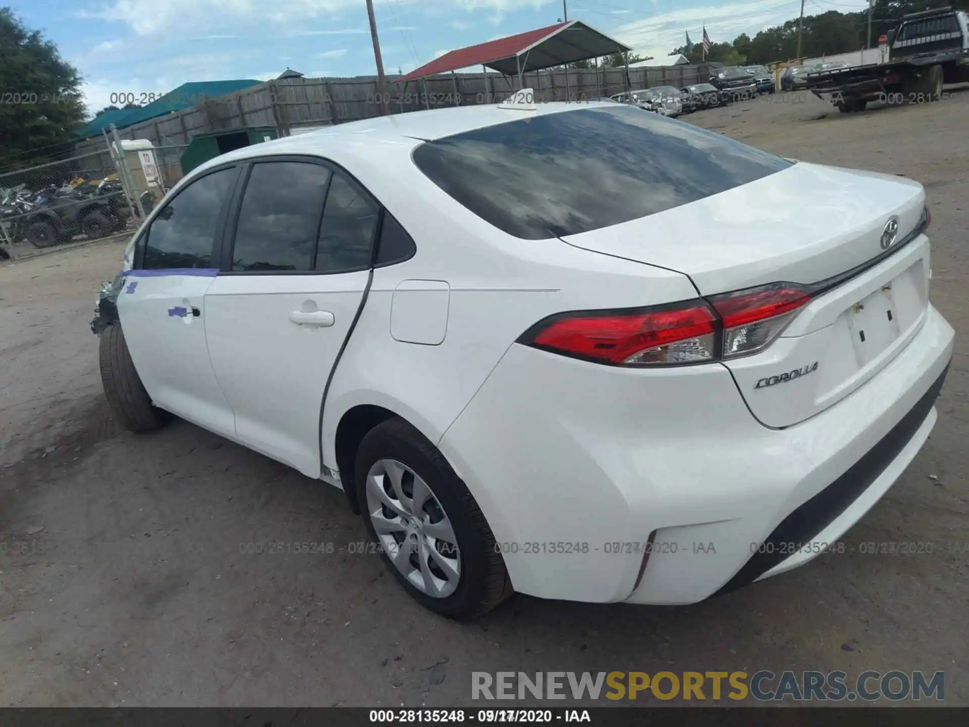 14 Photograph of a damaged car JTDEPRAE1LJ072260 TOYOTA COROLLA 2020