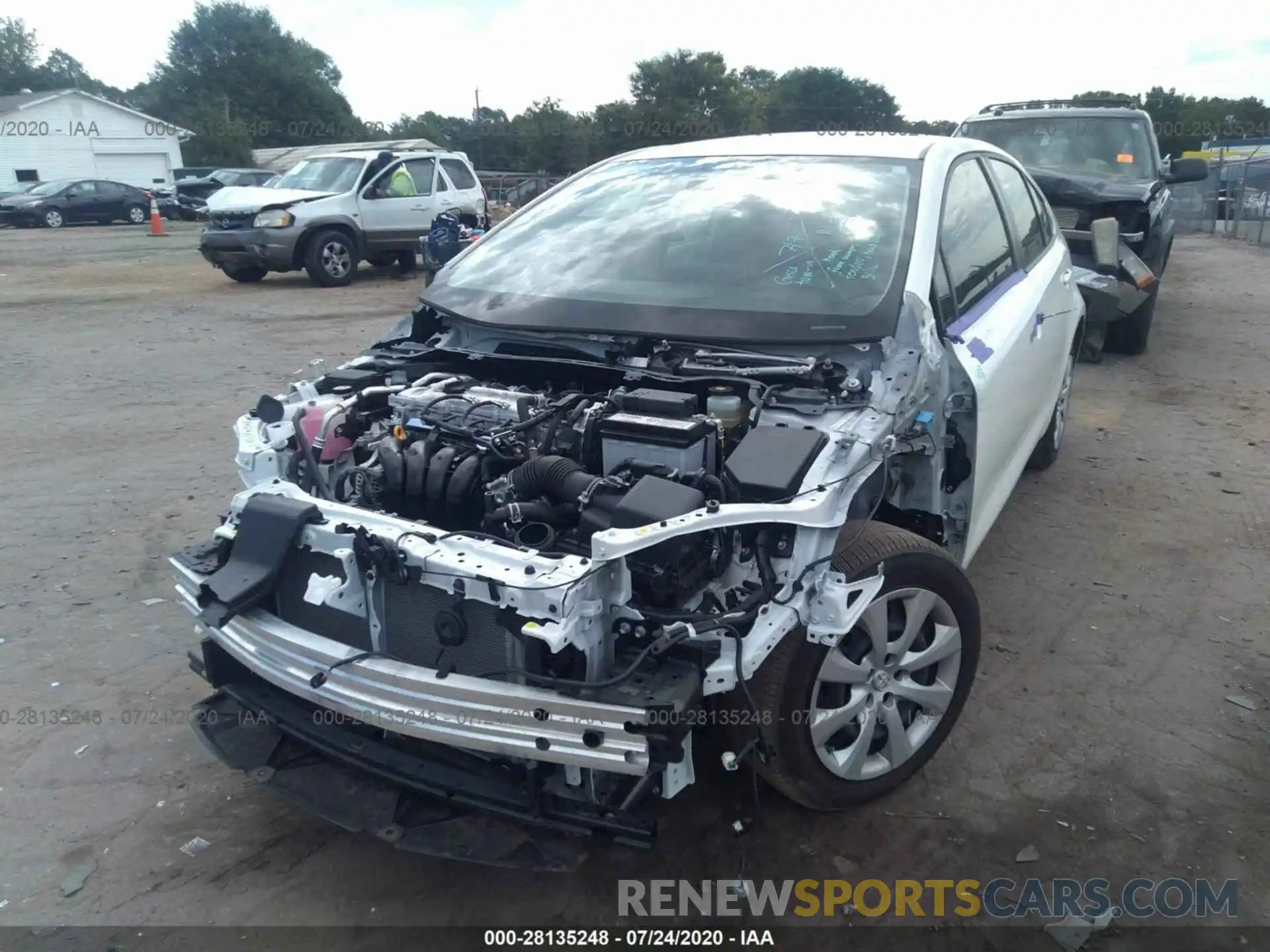 6 Photograph of a damaged car JTDEPRAE1LJ072260 TOYOTA COROLLA 2020