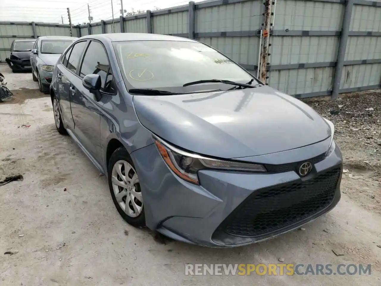 1 Photograph of a damaged car JTDEPRAE1LJ072310 TOYOTA COROLLA 2020