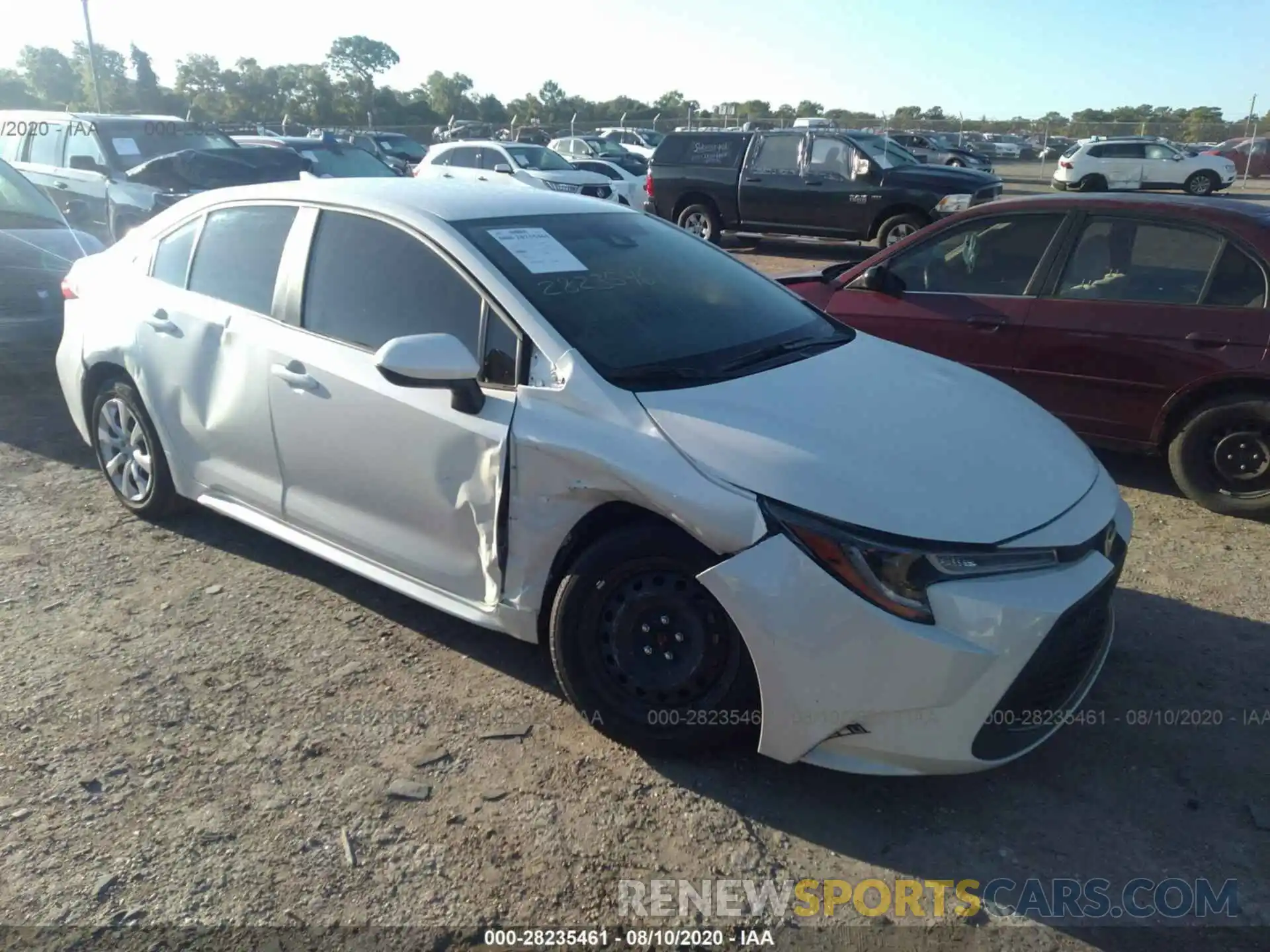 1 Photograph of a damaged car JTDEPRAE1LJ073845 TOYOTA COROLLA 2020