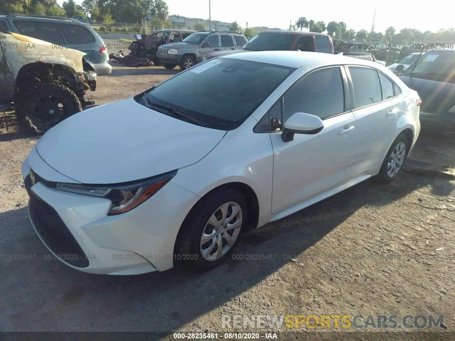 2 Photograph of a damaged car JTDEPRAE1LJ073845 TOYOTA COROLLA 2020