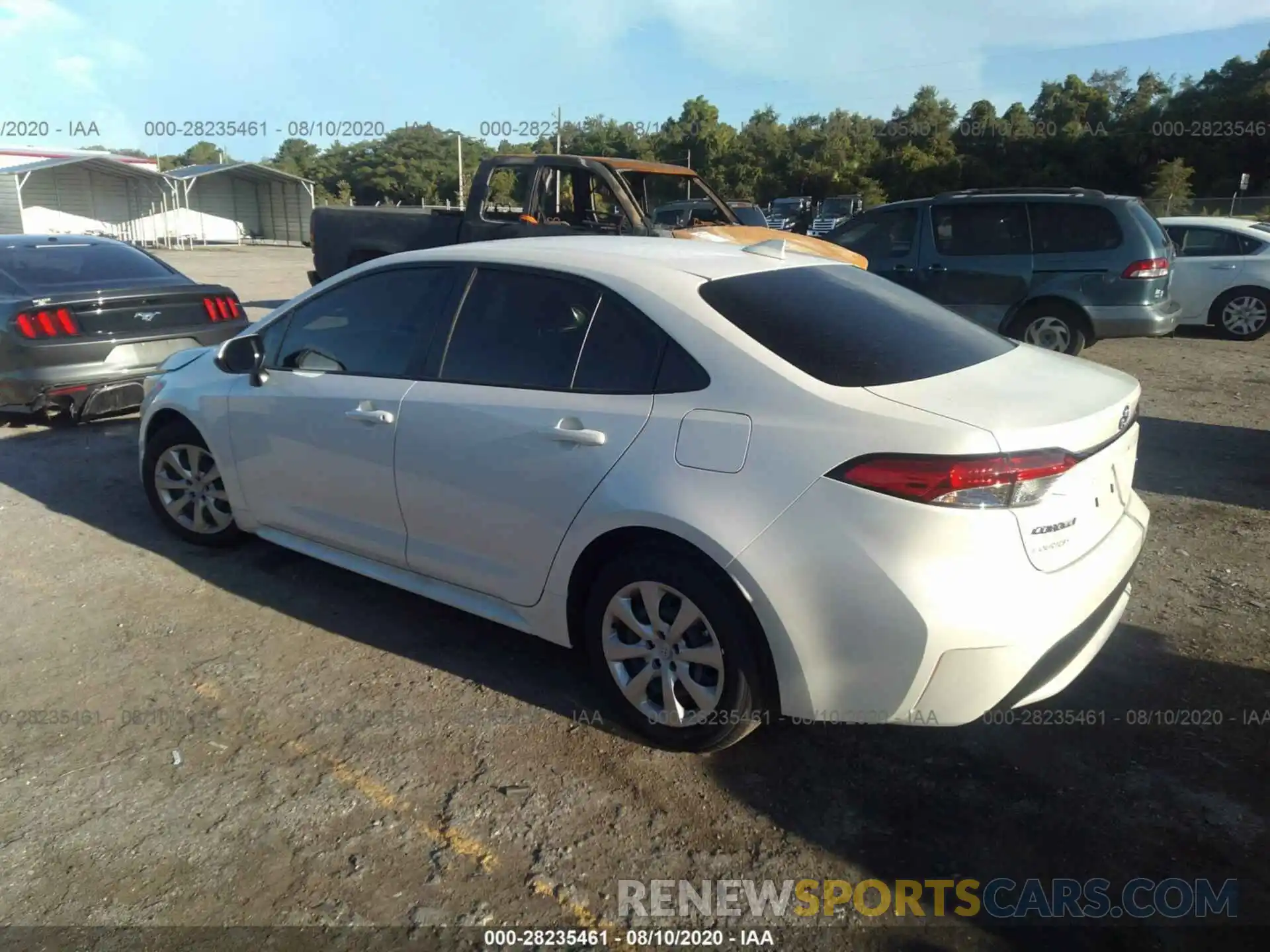 3 Photograph of a damaged car JTDEPRAE1LJ073845 TOYOTA COROLLA 2020