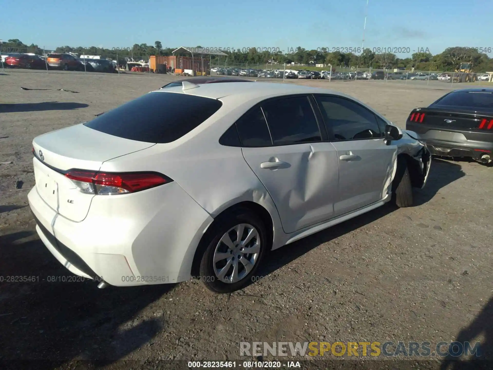 4 Photograph of a damaged car JTDEPRAE1LJ073845 TOYOTA COROLLA 2020