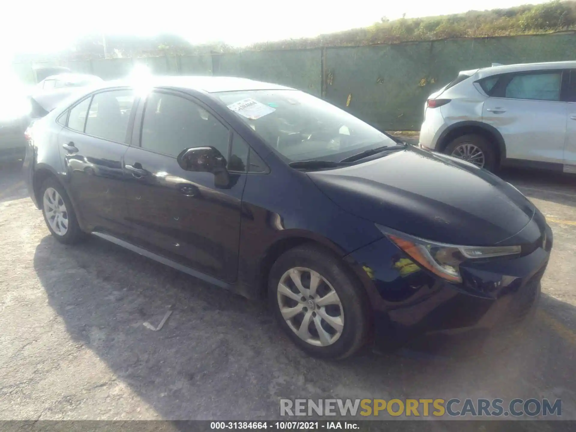 1 Photograph of a damaged car JTDEPRAE1LJ073957 TOYOTA COROLLA 2020