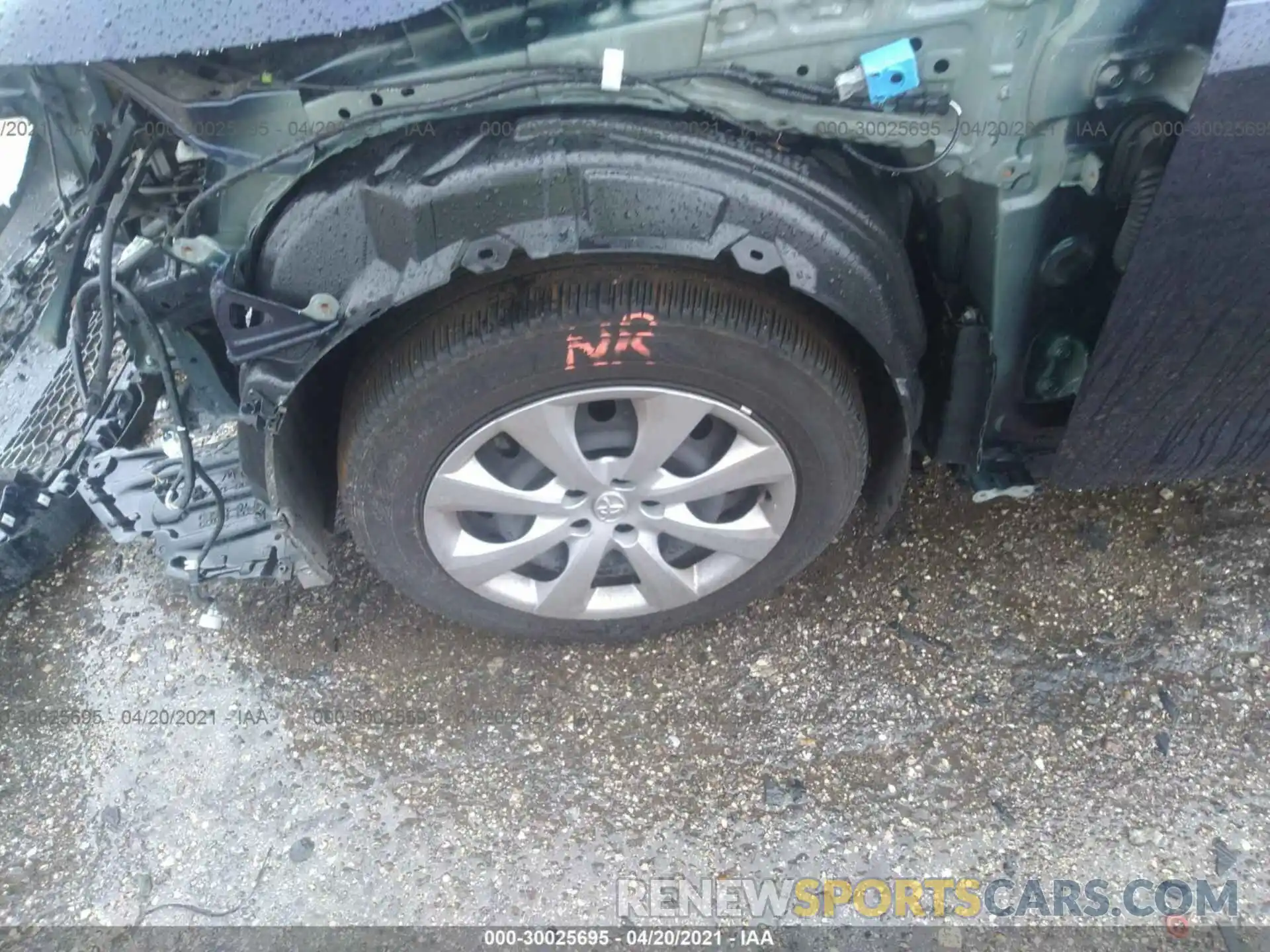 12 Photograph of a damaged car JTDEPRAE1LJ074333 TOYOTA COROLLA 2020