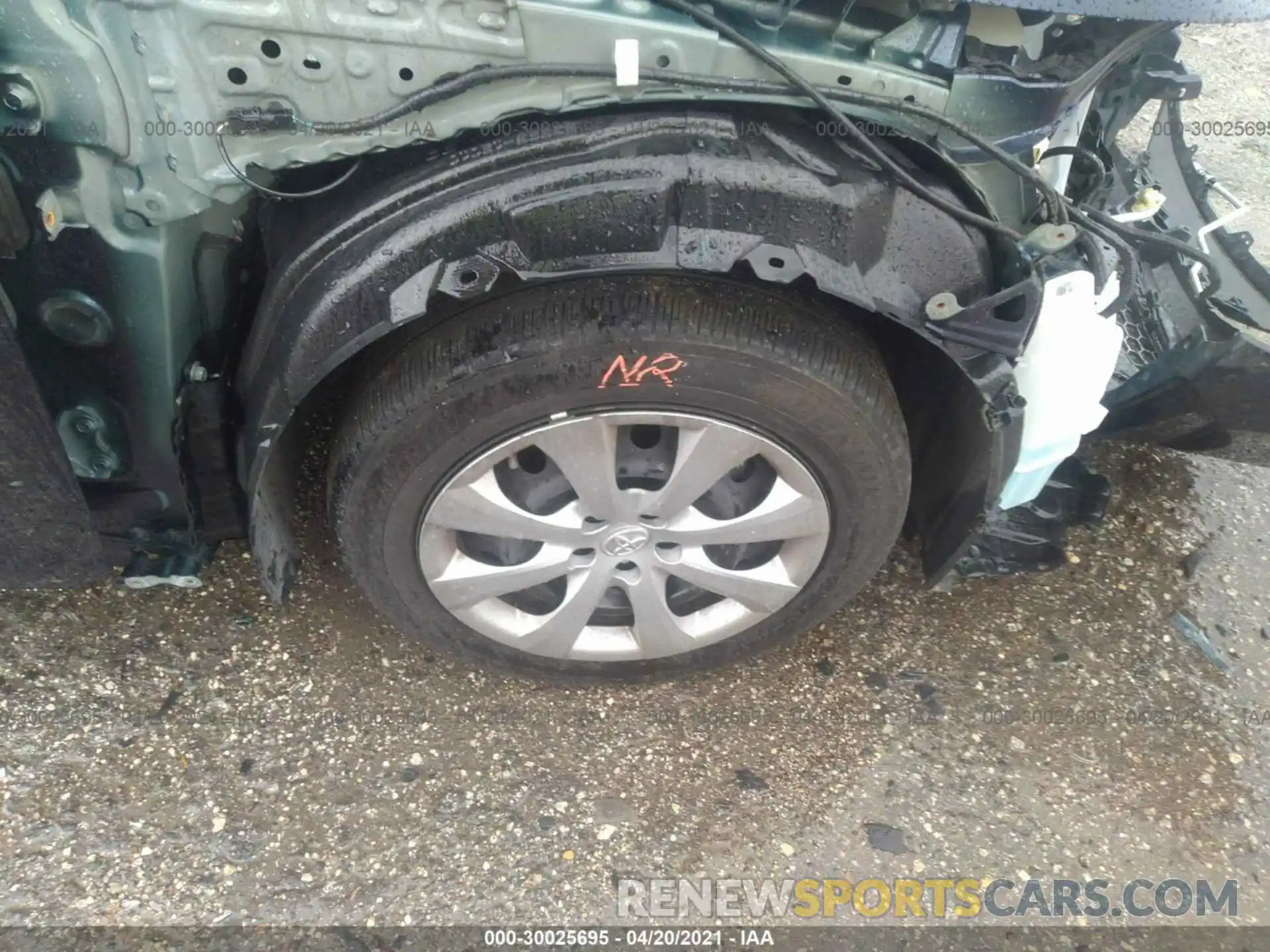 14 Photograph of a damaged car JTDEPRAE1LJ074333 TOYOTA COROLLA 2020