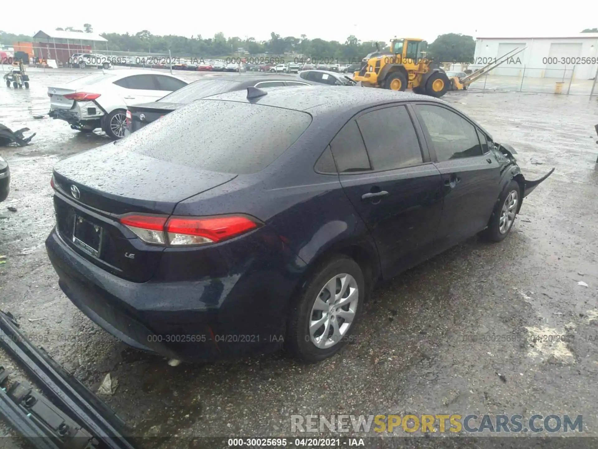 4 Photograph of a damaged car JTDEPRAE1LJ074333 TOYOTA COROLLA 2020