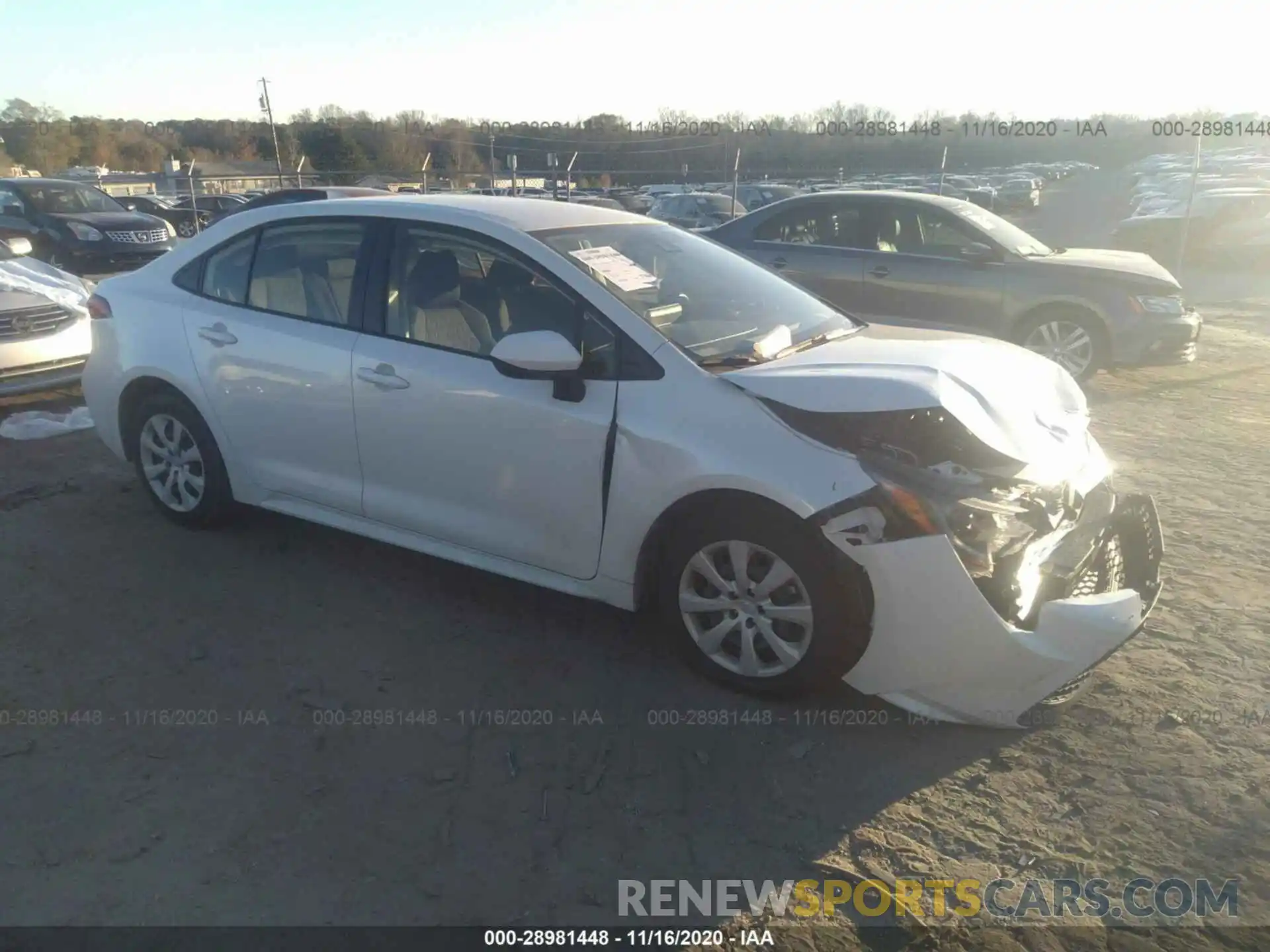 1 Photograph of a damaged car JTDEPRAE1LJ074722 TOYOTA COROLLA 2020