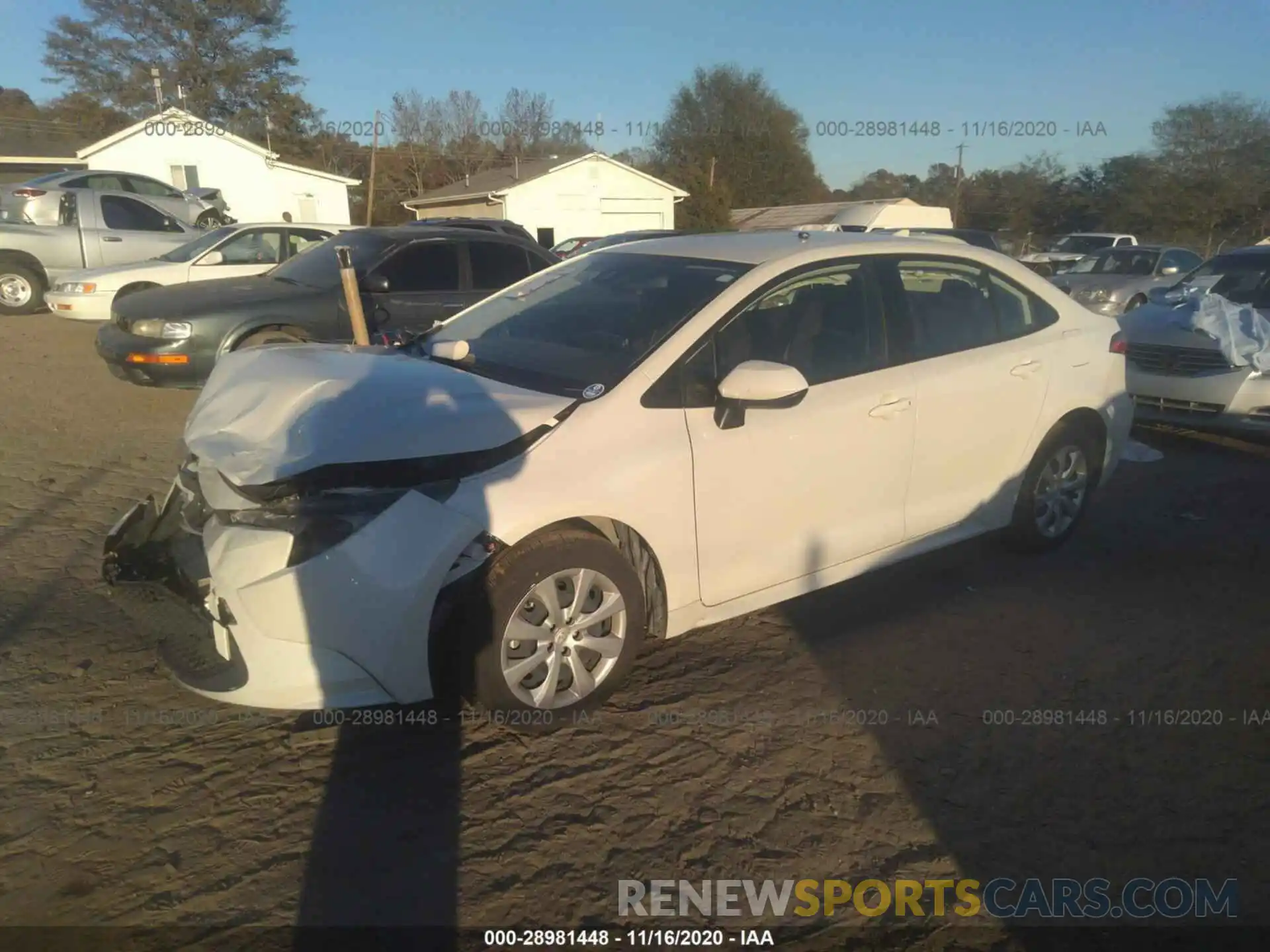 2 Photograph of a damaged car JTDEPRAE1LJ074722 TOYOTA COROLLA 2020