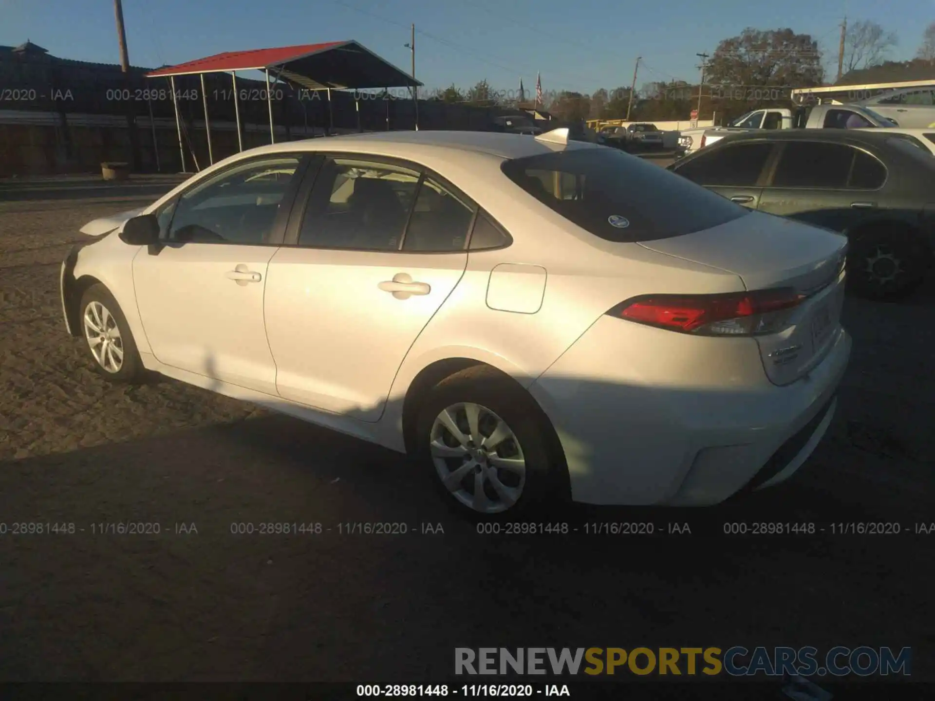 3 Photograph of a damaged car JTDEPRAE1LJ074722 TOYOTA COROLLA 2020