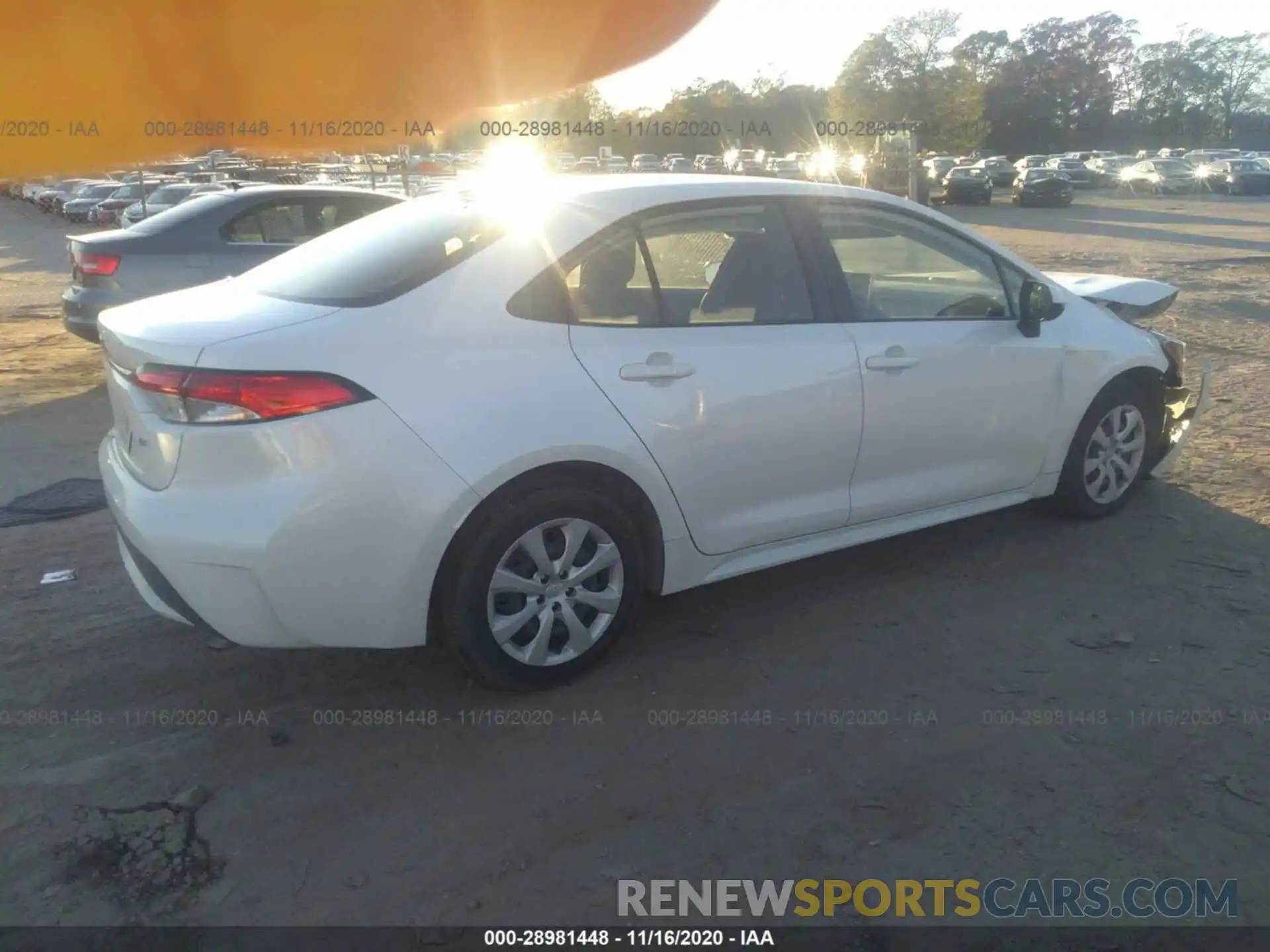 4 Photograph of a damaged car JTDEPRAE1LJ074722 TOYOTA COROLLA 2020